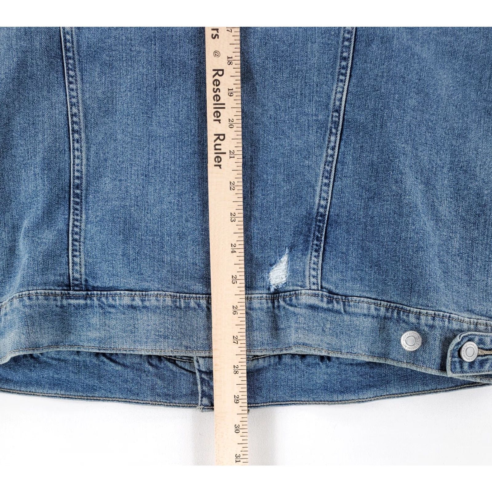 Lucky Brand Lucky Brand Denim Trucker Jacket Long Sleeve Button Up Mens XL Blue Jeans Jacket Size US XL / EU 56 / 4 - 5 Thumbnail