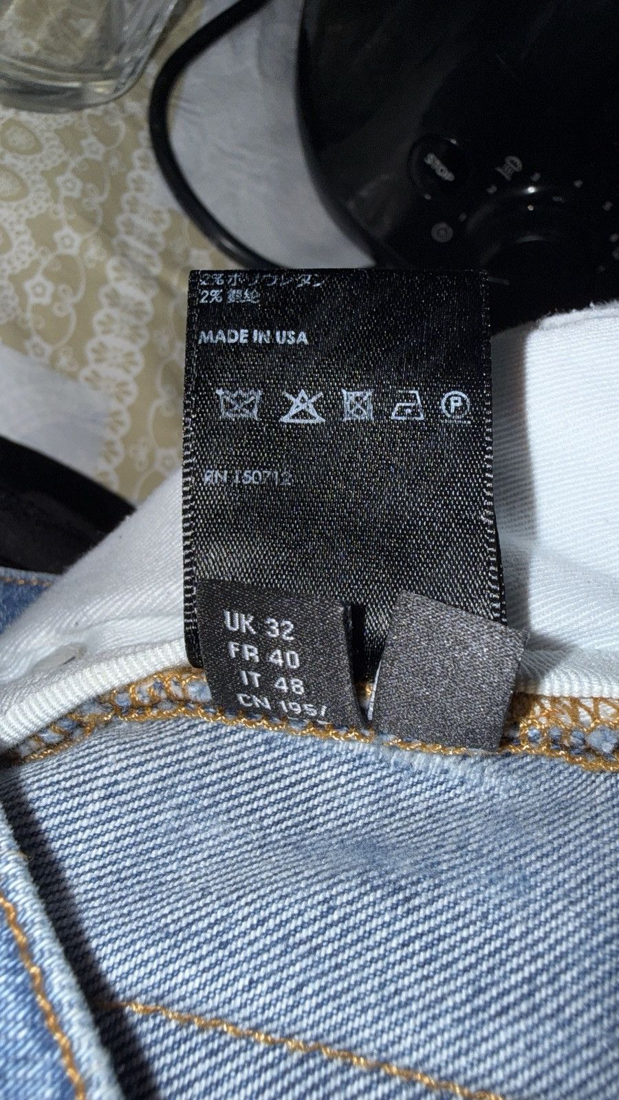 Amiri Amiri Mx1 Blue patch denim jeans Size US 32 / EU 48 - 8 Thumbnail