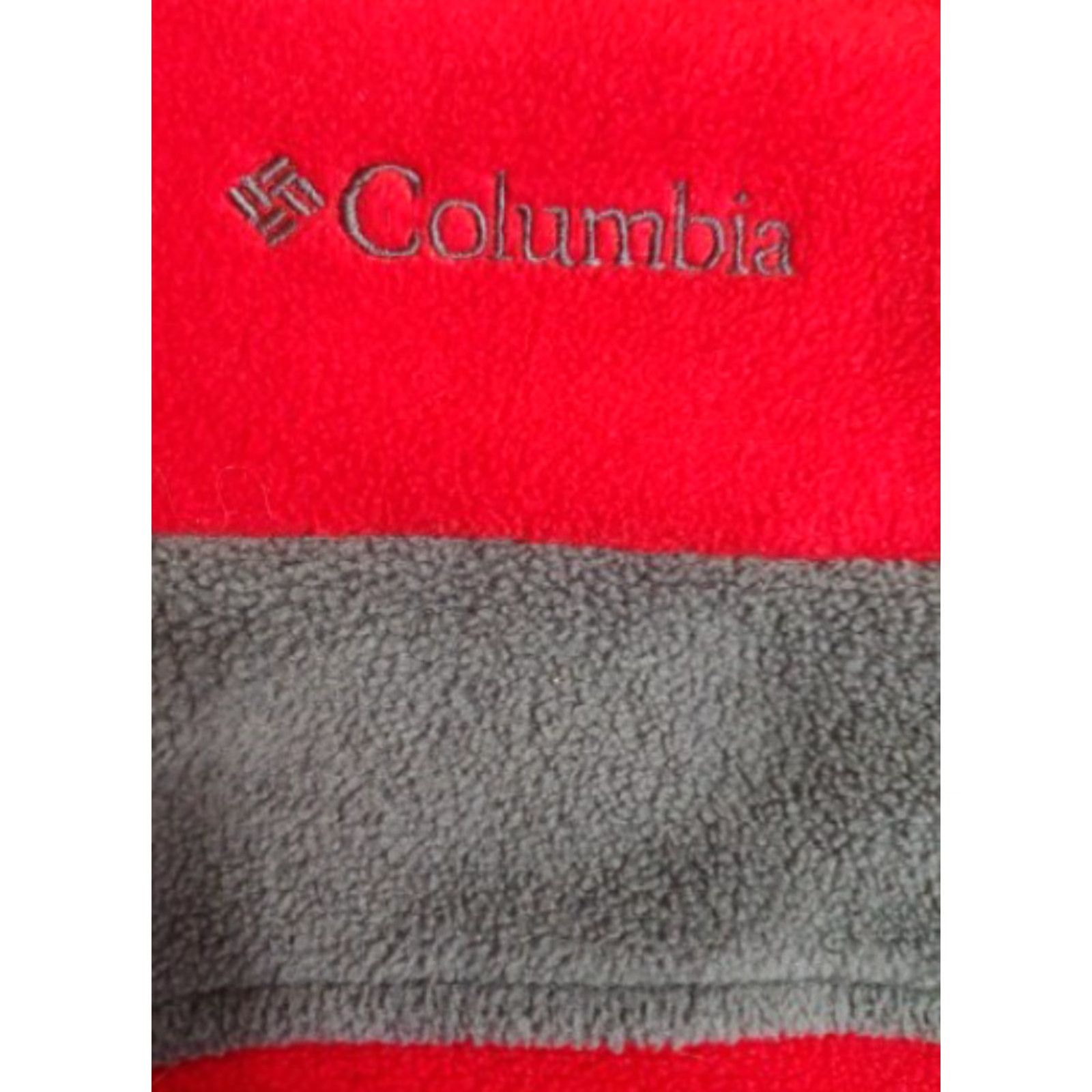 Vintage Columbia Jacket Womens L Red Fleece Zipup Pockets Mock Neck Outdoor Fall Winter Logo Zipper Basic Jacket Mens Womens Balls? Size L / US 10 / IT 46 - 4 Thumbnail