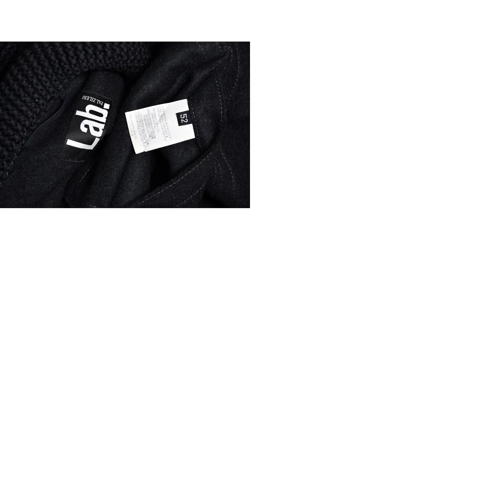 Pal Zileri Pal Zileri Lab Wool Jacket 52 Men Black Zip Casual Vintage No Size US L / EU 52-54 / 3 - 9 Thumbnail