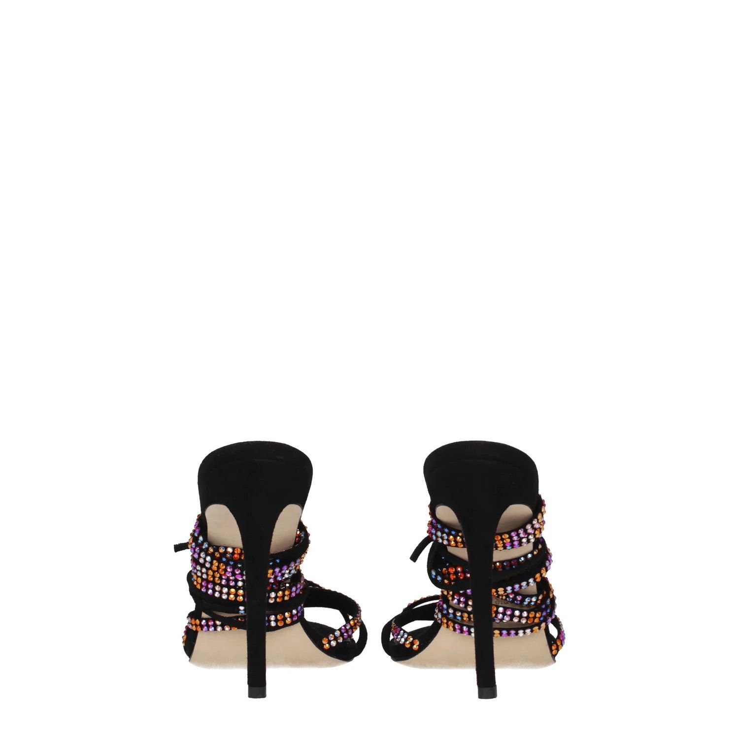 Paris Texas ob1o1e1124 Suede Sandals in Black Multi Size US 7 / IT 37 - 5 Thumbnail