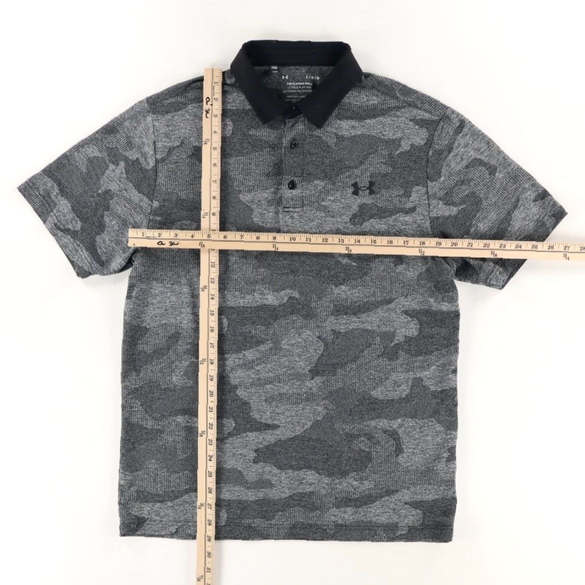 Under Armour Under Armour Playoff Jacquard Camouflage Polo Shirt Gray Men's L Size US L / EU 52-54 / 3 - 3 Thumbnail