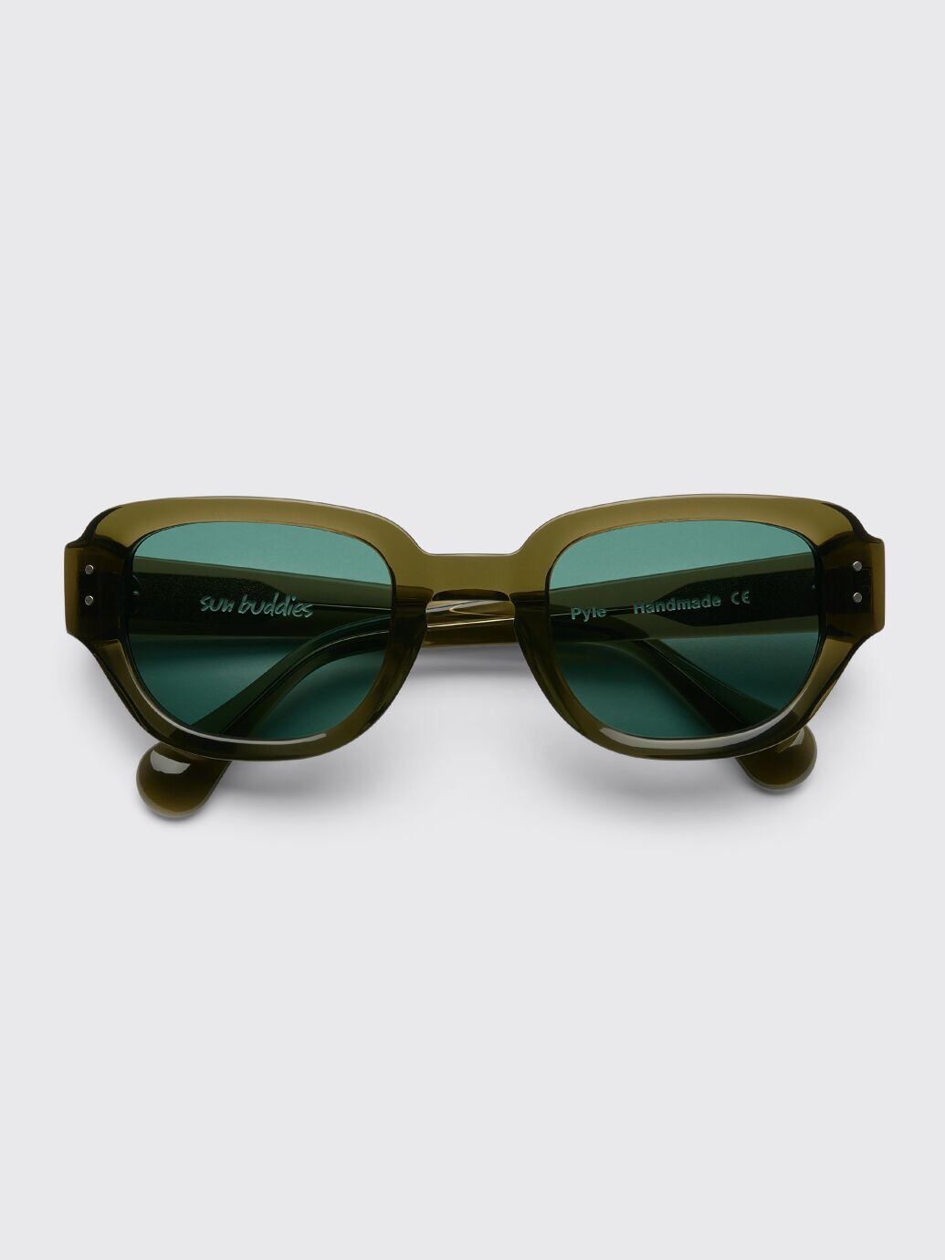 image of Sun Buddies Pyle Sunglasses - Lost Woods in Green/Brown, Men's