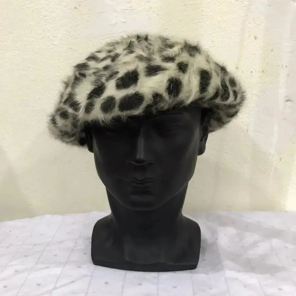Japanese Brand Ingini Leopard Design Beanie Hat Size ONE SIZE - 3 Thumbnail