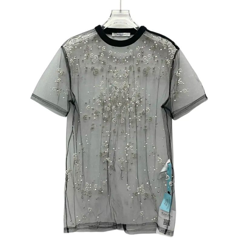 Givenchy Givenchy Gray Cotton Women's T-Shirt 0089 Size XXS / US 00 / IT 34 - 1 Thumbnail