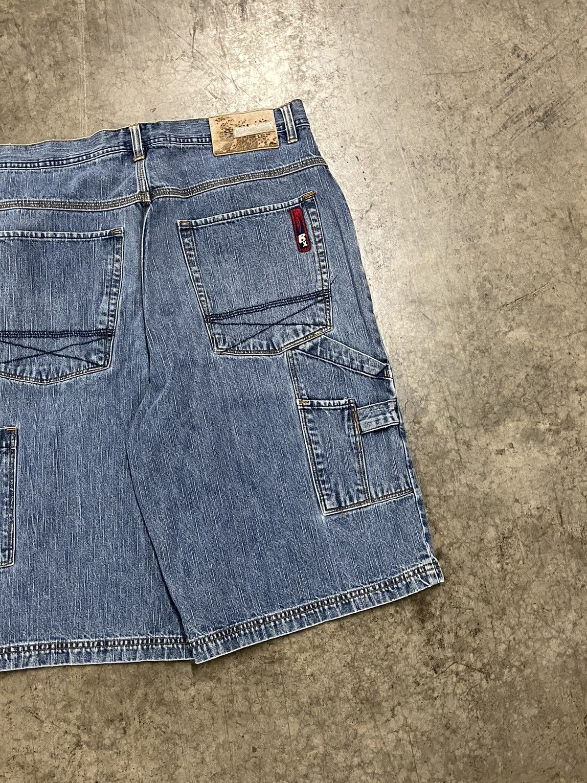 Southpole × Vintage Y2K jorts baggy fit Brooklyn express carpenter cargo skater Size US 34 / EU 50 - 3 Thumbnail