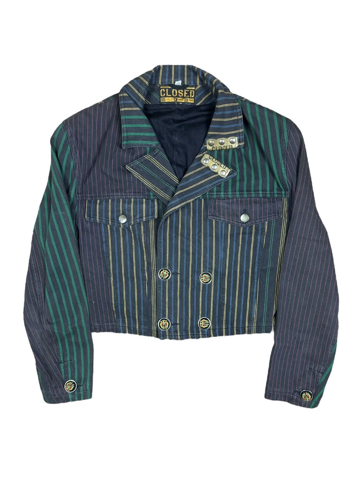 Marithe + Francois Girbaud 80s Marithé François Girbaud Cropped Denim Jacket Size M / US 6-8 / IT 42-44 - 1 Thumbnail