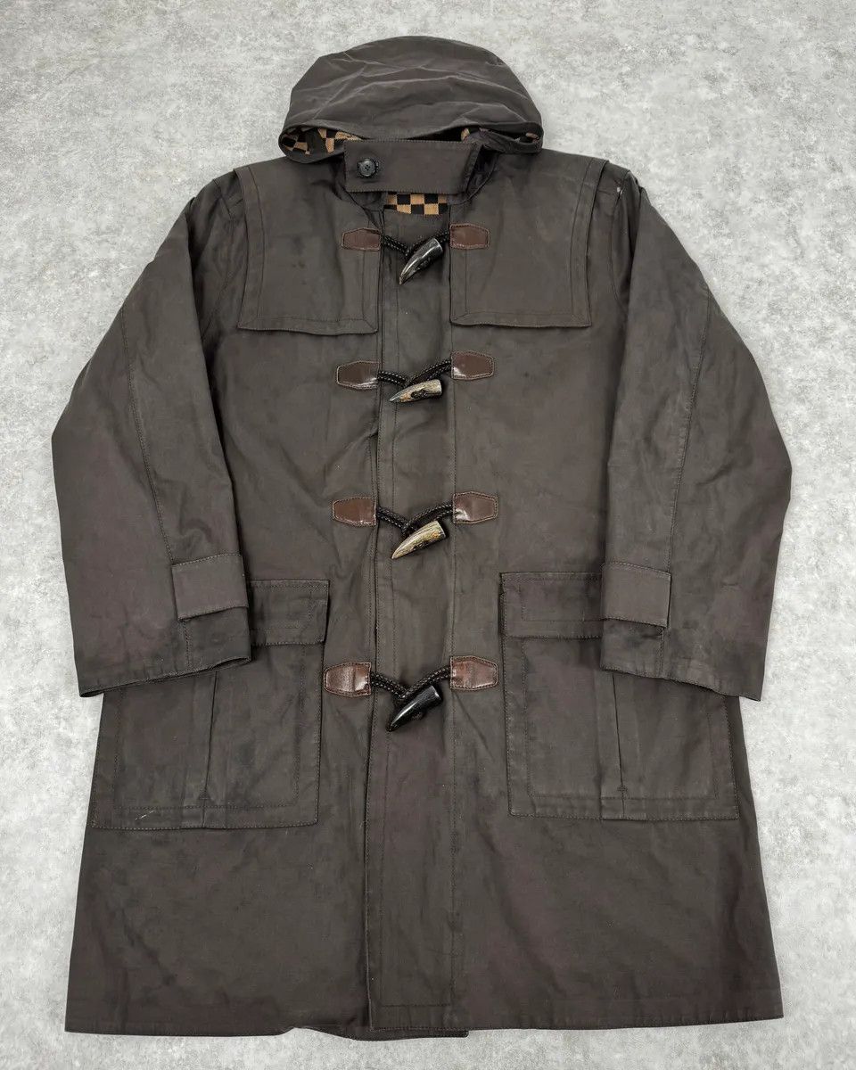 Louis Vuitton 2000s Louis Vuitton Khaki Green Trench Monogrammed HoodedJacket Size US M / EU 48-50 / 2 - 1 Thumbnail