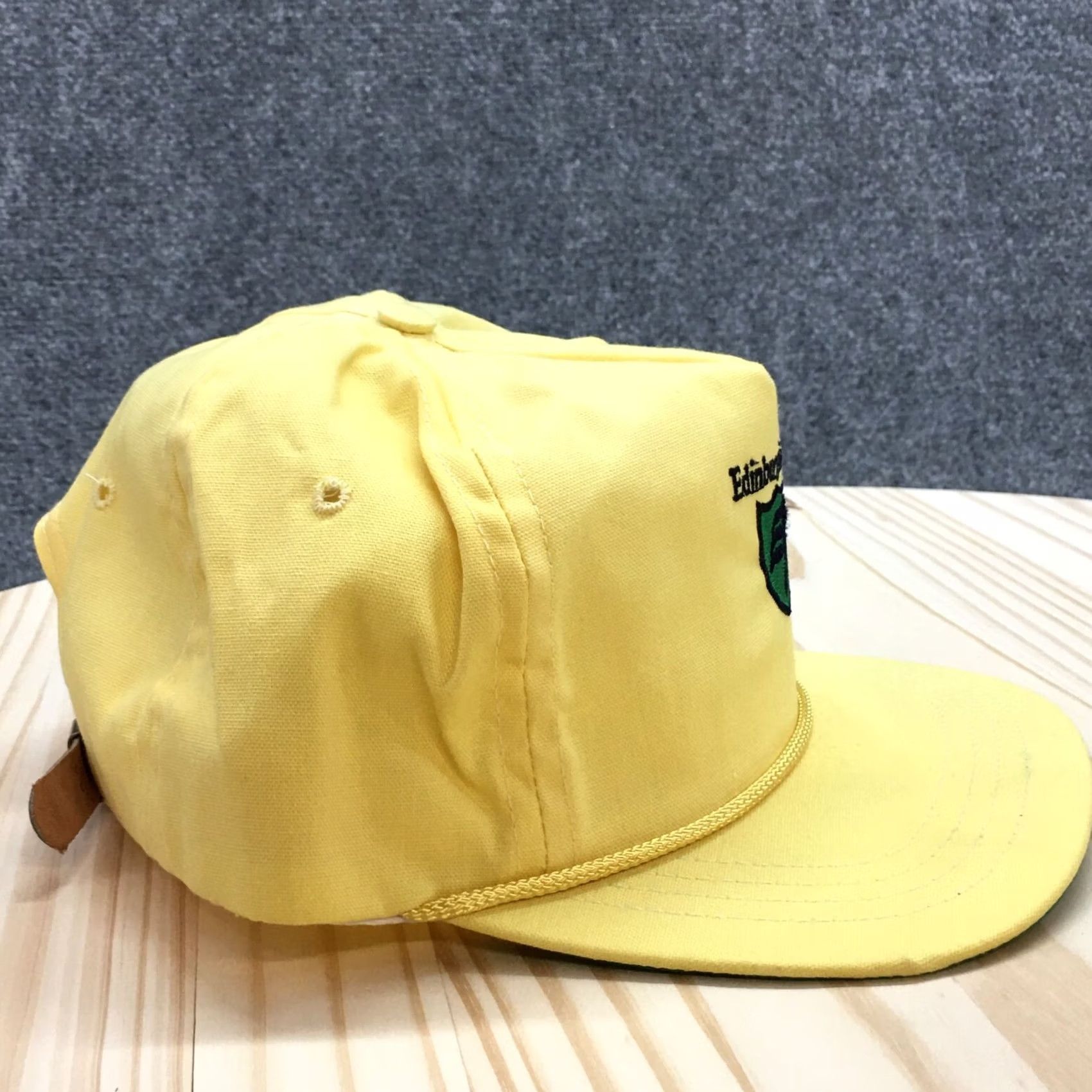 Roper Duckster Rope Hat USA Edinburgh Mens Yellow One Size Adjustable Embroidered Logo Size ONE SIZE - 7 Thumbnail