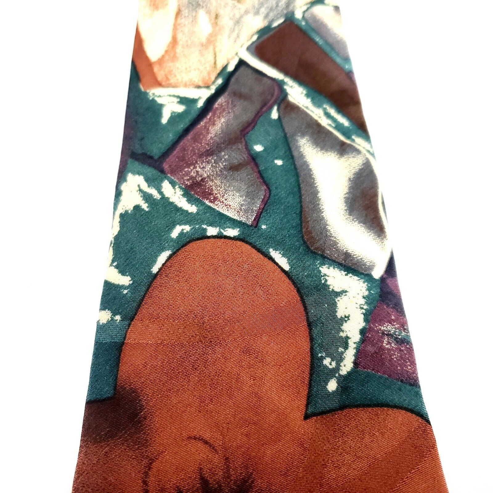 Pierre Cardin Pierre Cardin Multi Colored Silk Tie Woven Short Wide Floral Size ONE SIZE - 2 Thumbnail