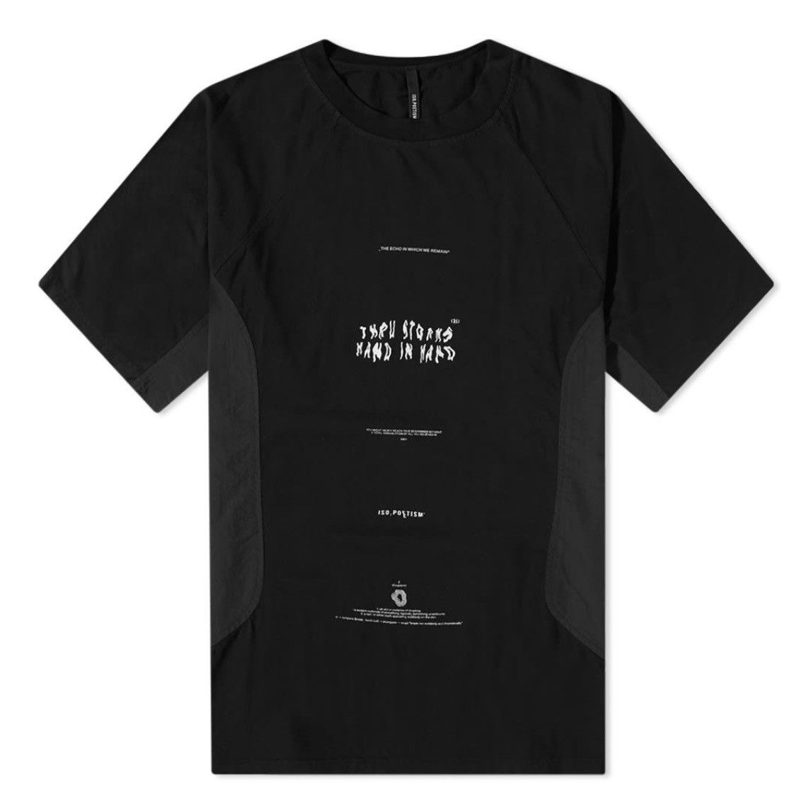 image of Tobias Birk Nielsen Ergo Mixed Woven Tee in Black, Men's (Size XL)