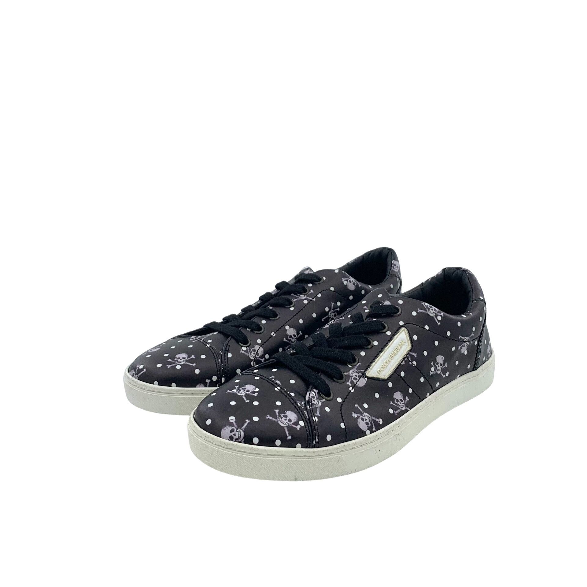 Dolce & Gabbana Dolce & Gabbana Skull Polka Dot Sneakers 41 Size US 8 / EU 41 - 1 Thumbnail