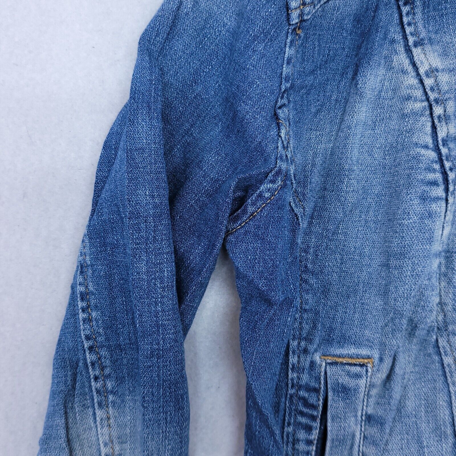 Mossimo Mossimo Casual Zip Up Denim Jean Jacket Womens Size S Blue Size S / US 4 / IT 40 - 4 Thumbnail