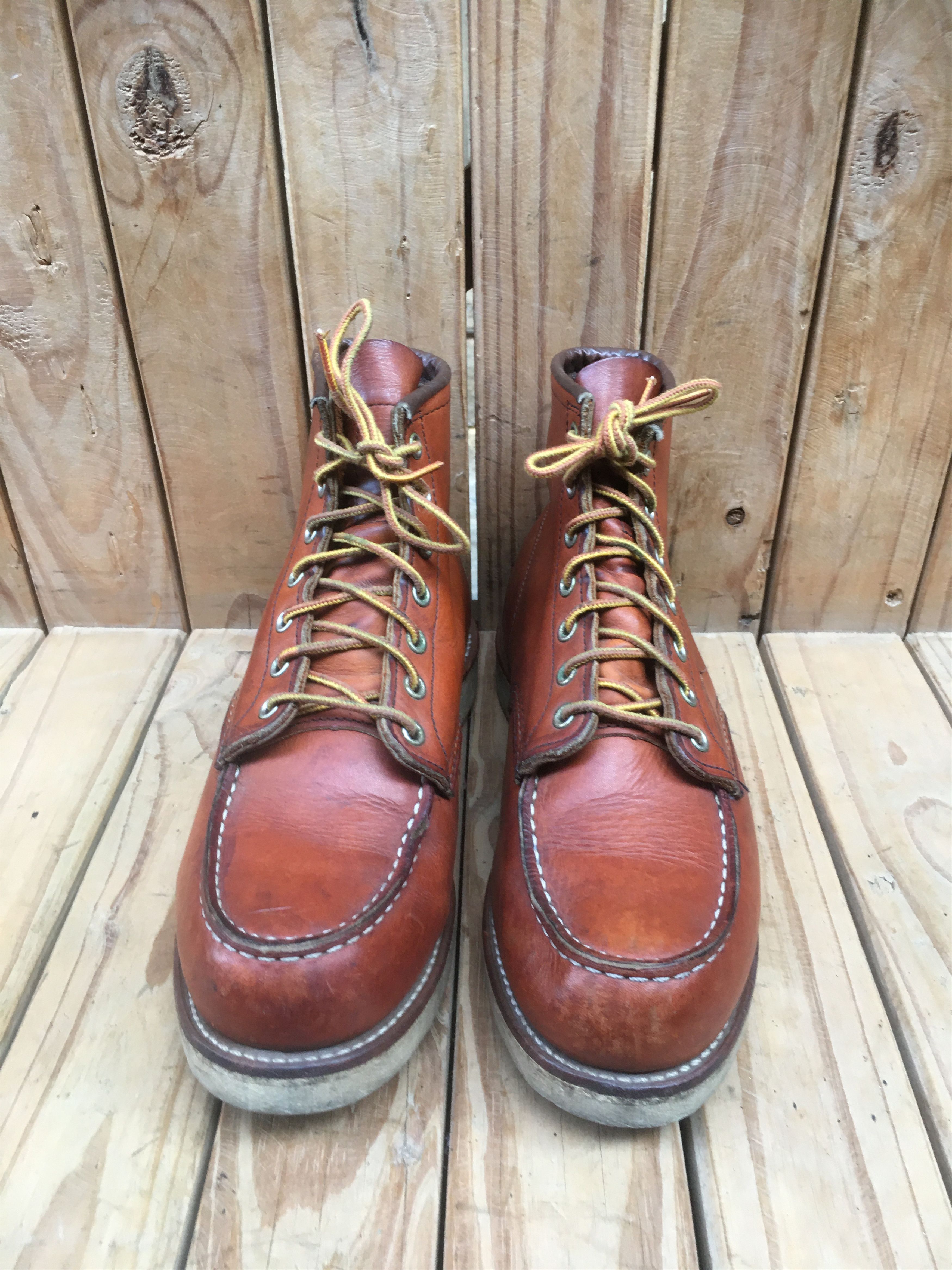 RED WING 875 ワークブーツ 8.5 USA RED WING レッドウィング 875 USA製 90s 90年製 四角犬タグ WORK BOOTS