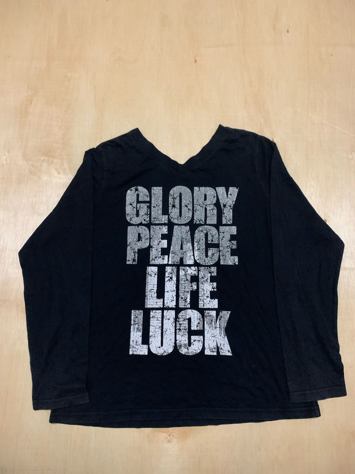Hysteric Glamour × If Six Was Nine × Japanese Brand Y2k Glory Peace Life luck Longsleeve Punk style Size US M / EU 48-50 / 2 - 3 Thumbnail
