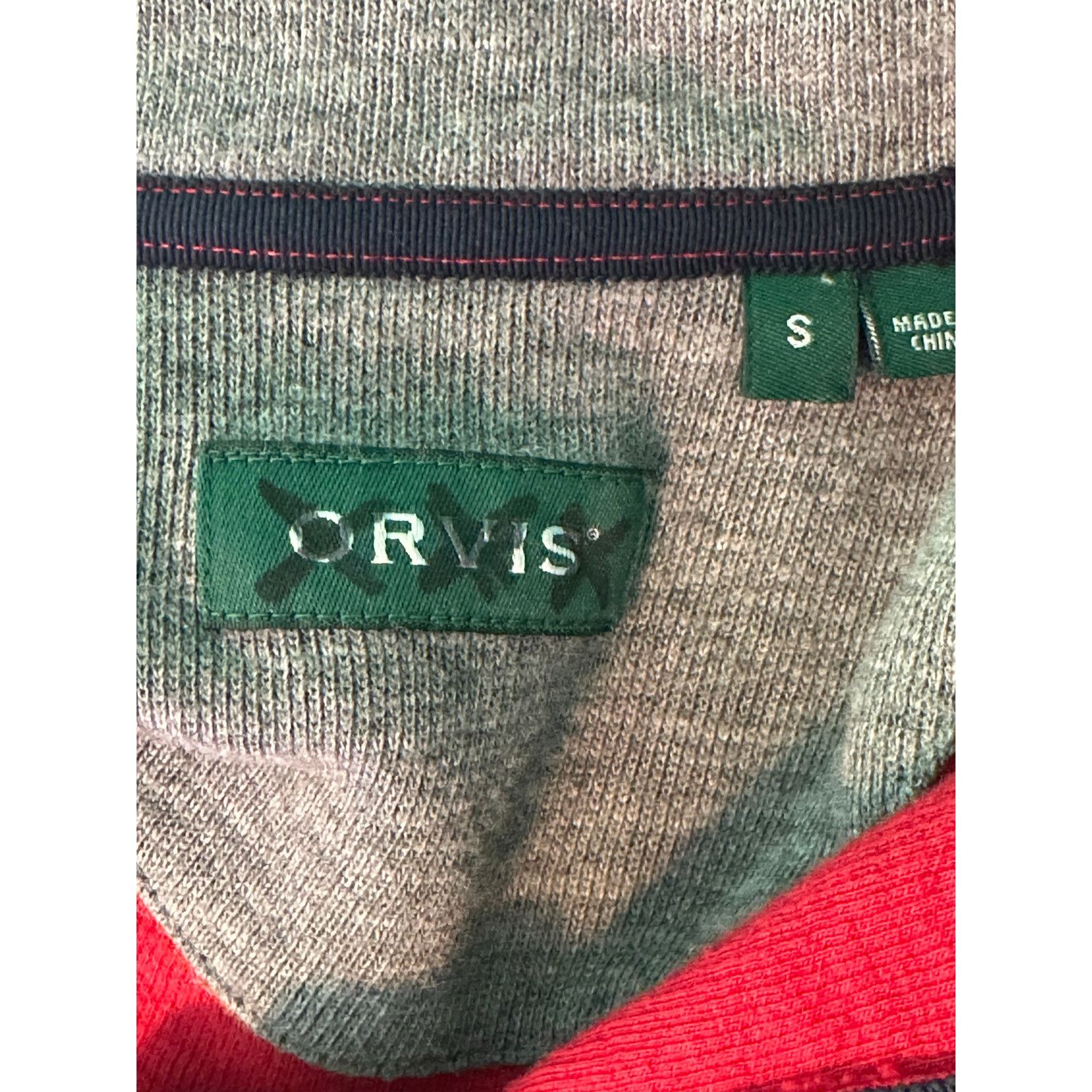 Orvis Orvis red 1/4 zip neck pullover sweater size Small Size US S / EU 44-46 / 1 - 3 Thumbnail