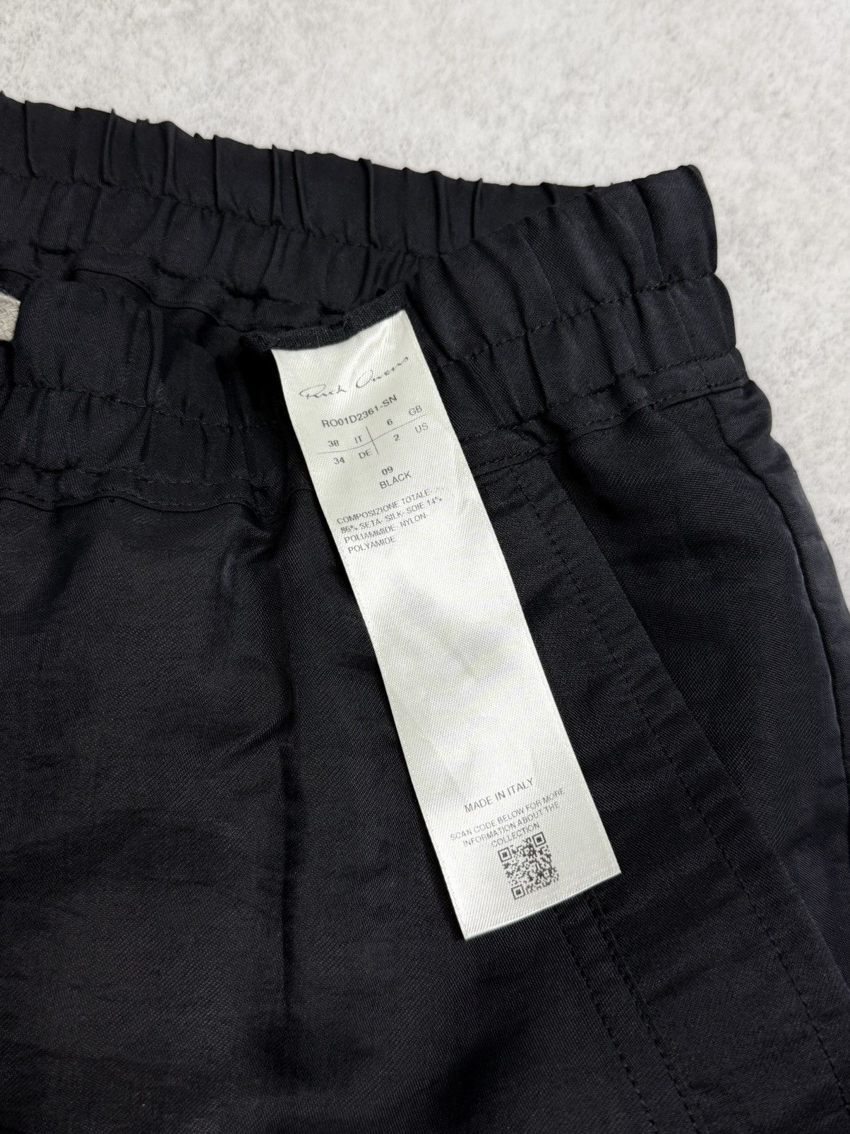 Rick Owens Rick Owens mainline Geth Belas Lido SS24 black Silk / Nylon Size 25" / US 0 / IT 36 - 8 Thumbnail