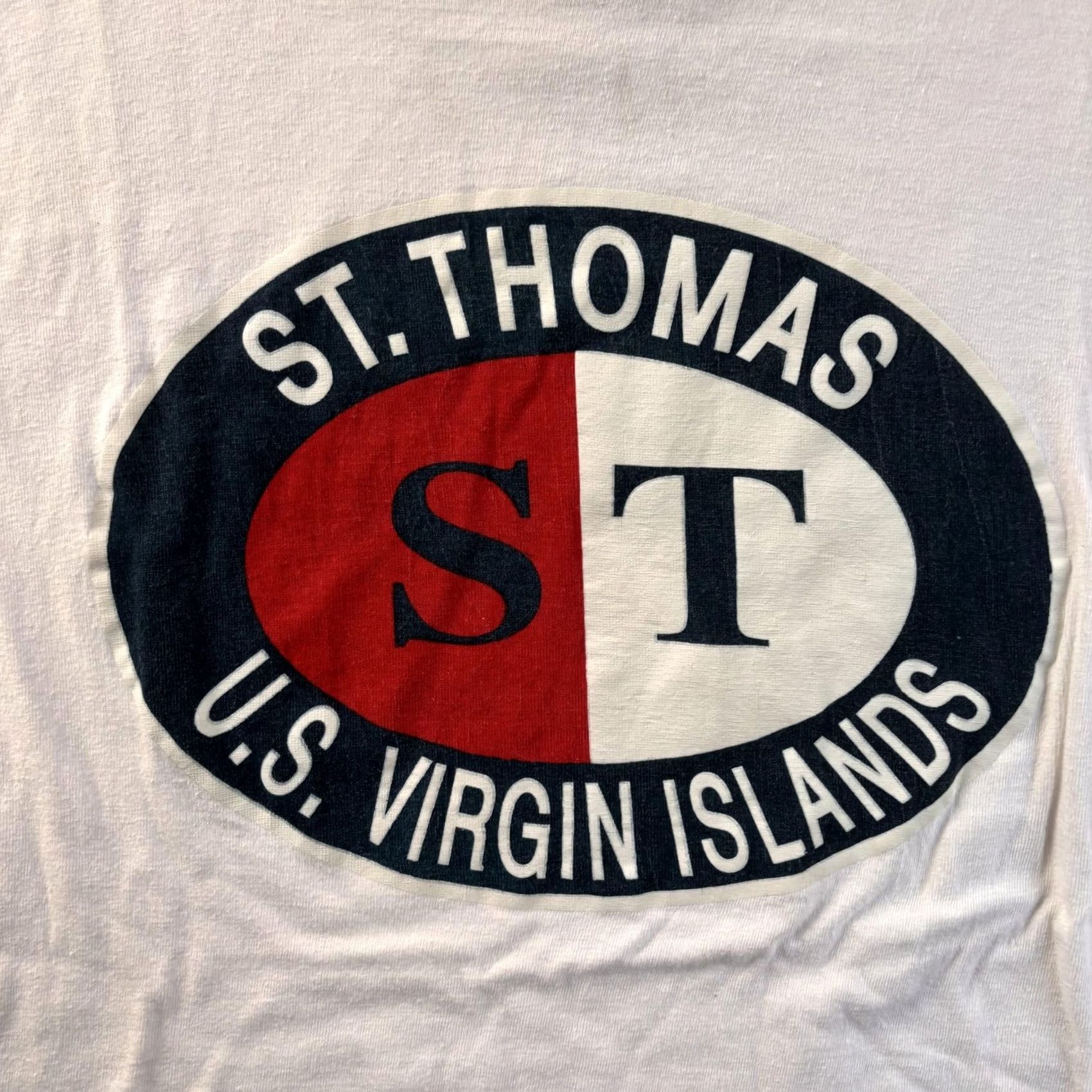 Paradise Vintage Paradise St. Thomas U.S. Virgin Islands Shirt Mens XL White Tee Size US XL / EU 56 / 4 - 2 Thumbnail