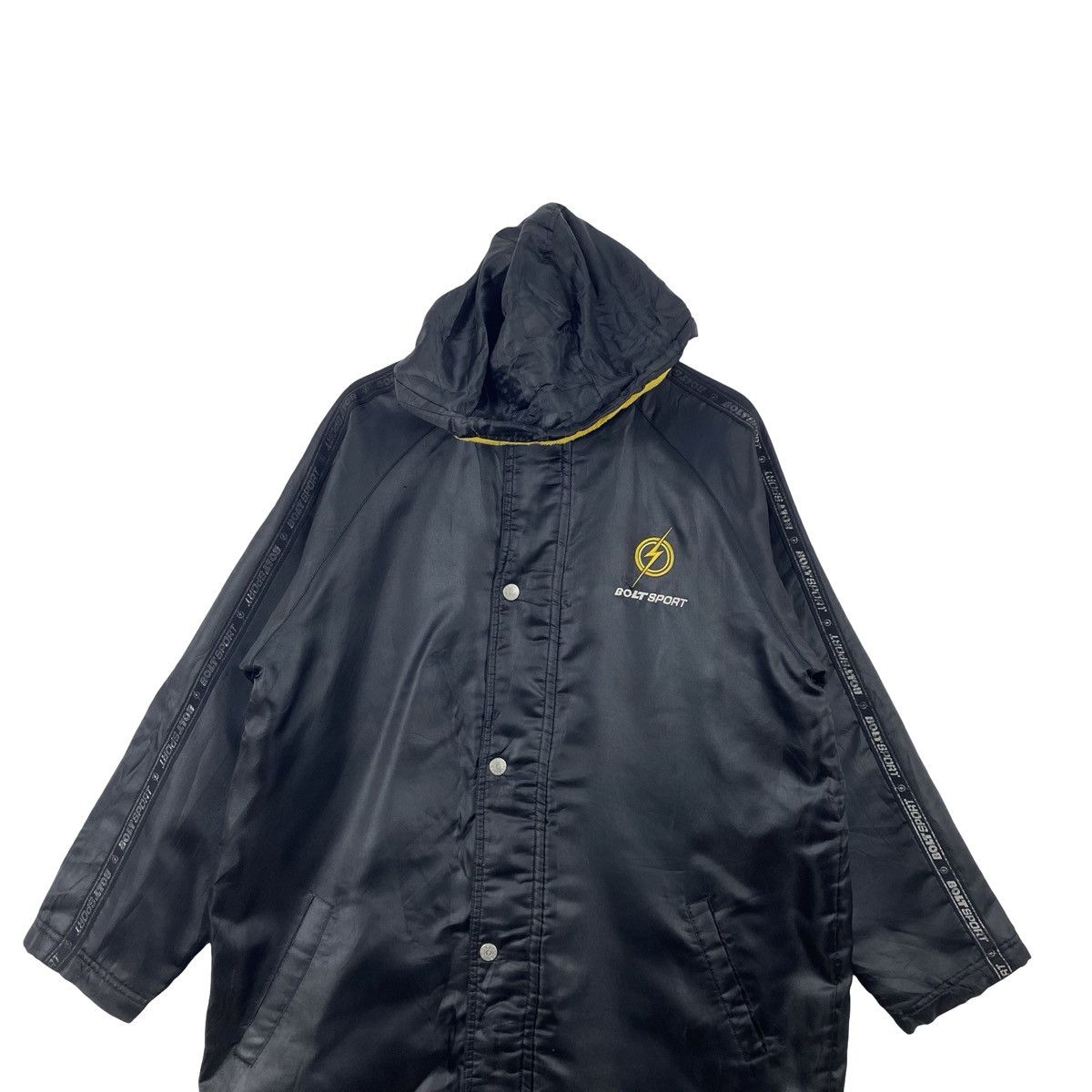 Vintage Vintage BOLT SPORT Hooded Bench Coat Jacket Fleece Size US XXL / EU 58 / 5 - 2 Thumbnail