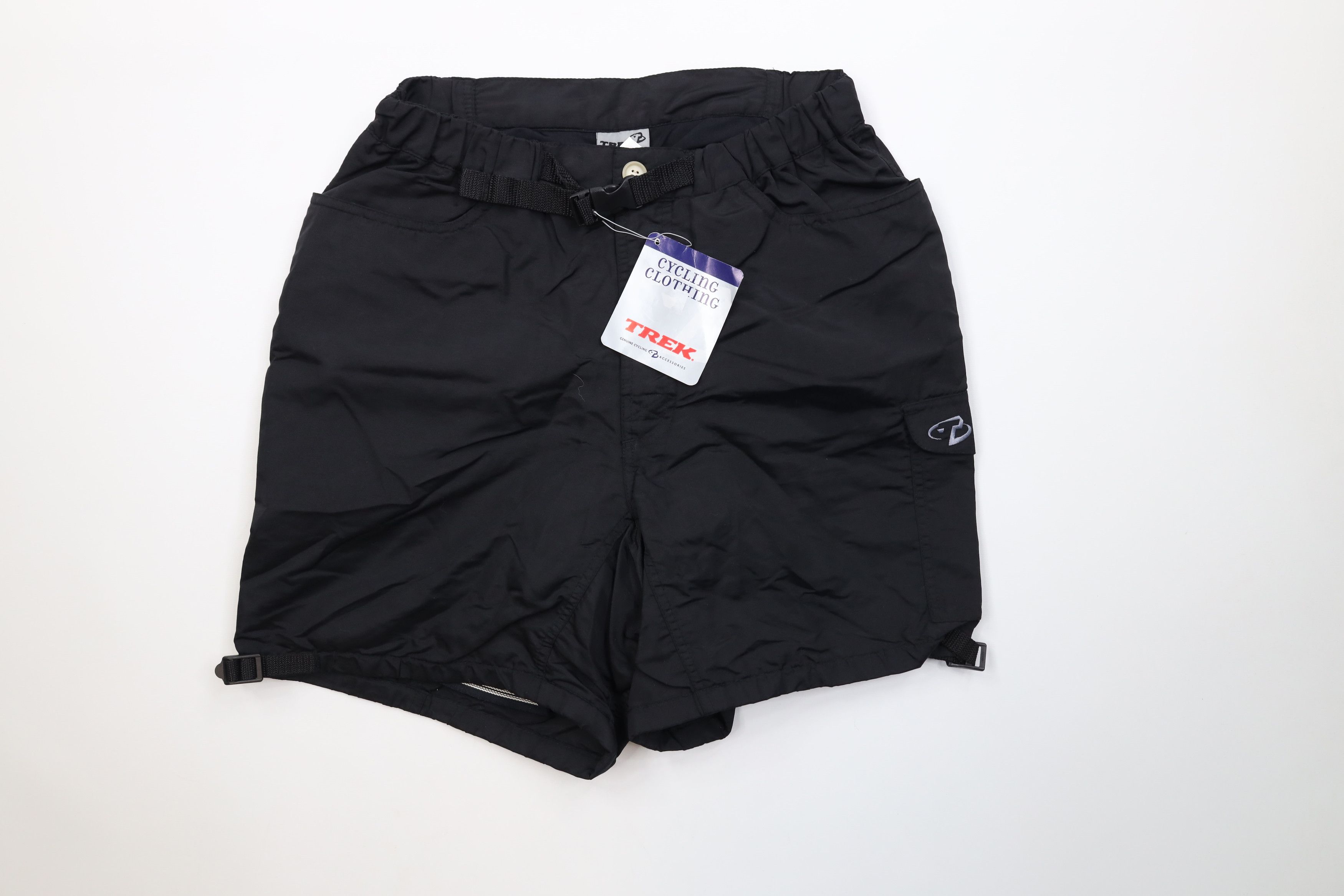 Vintage Deadstock Vintage 90s Trek Cycling Trail Rider Shorts Black Size 27" / US 4 / IT 40 - 1 Thumbnail