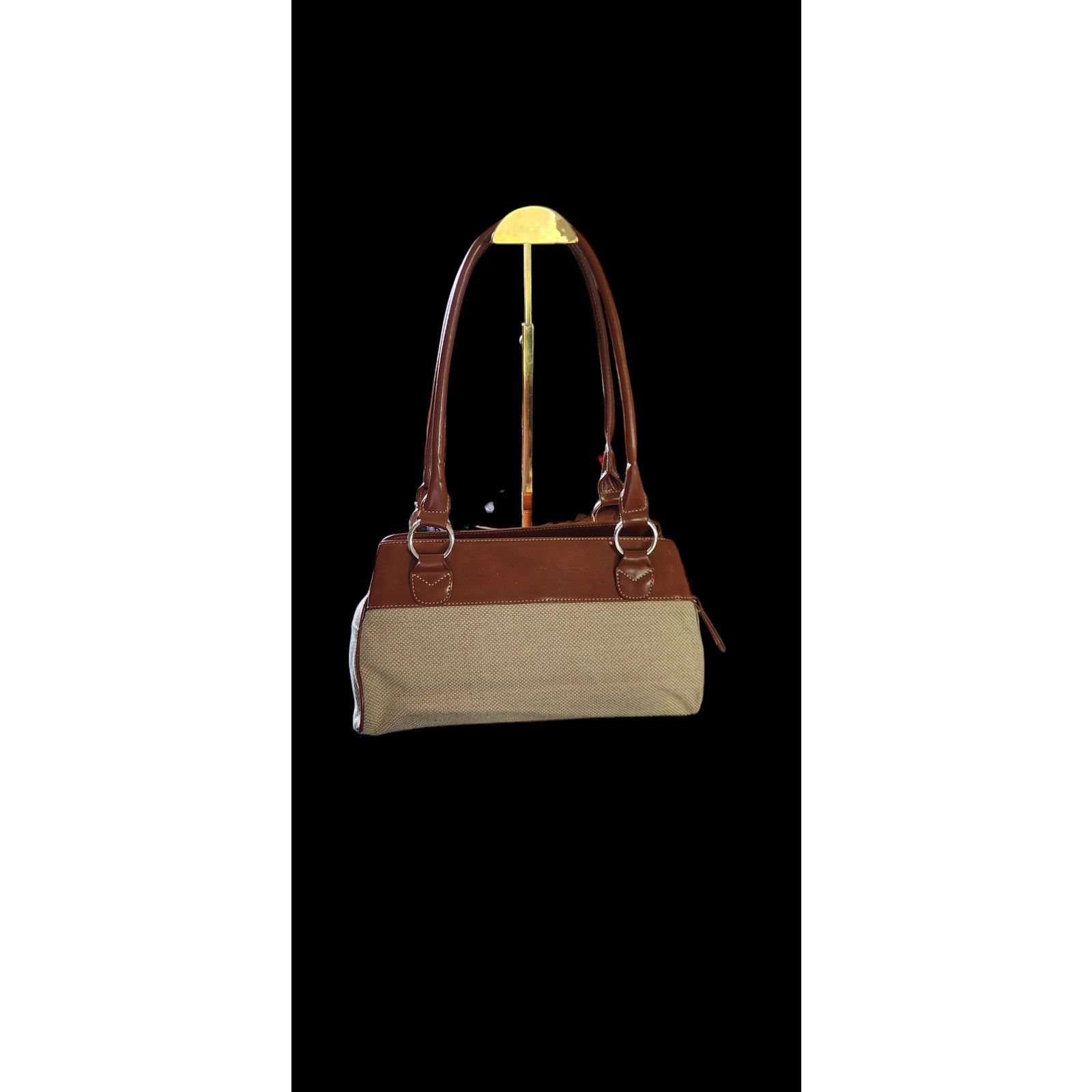 Giani Bernini Vintage Giani Bernini cream and aldo brown shoulder bag. Size ONE SIZE - 2 Thumbnail