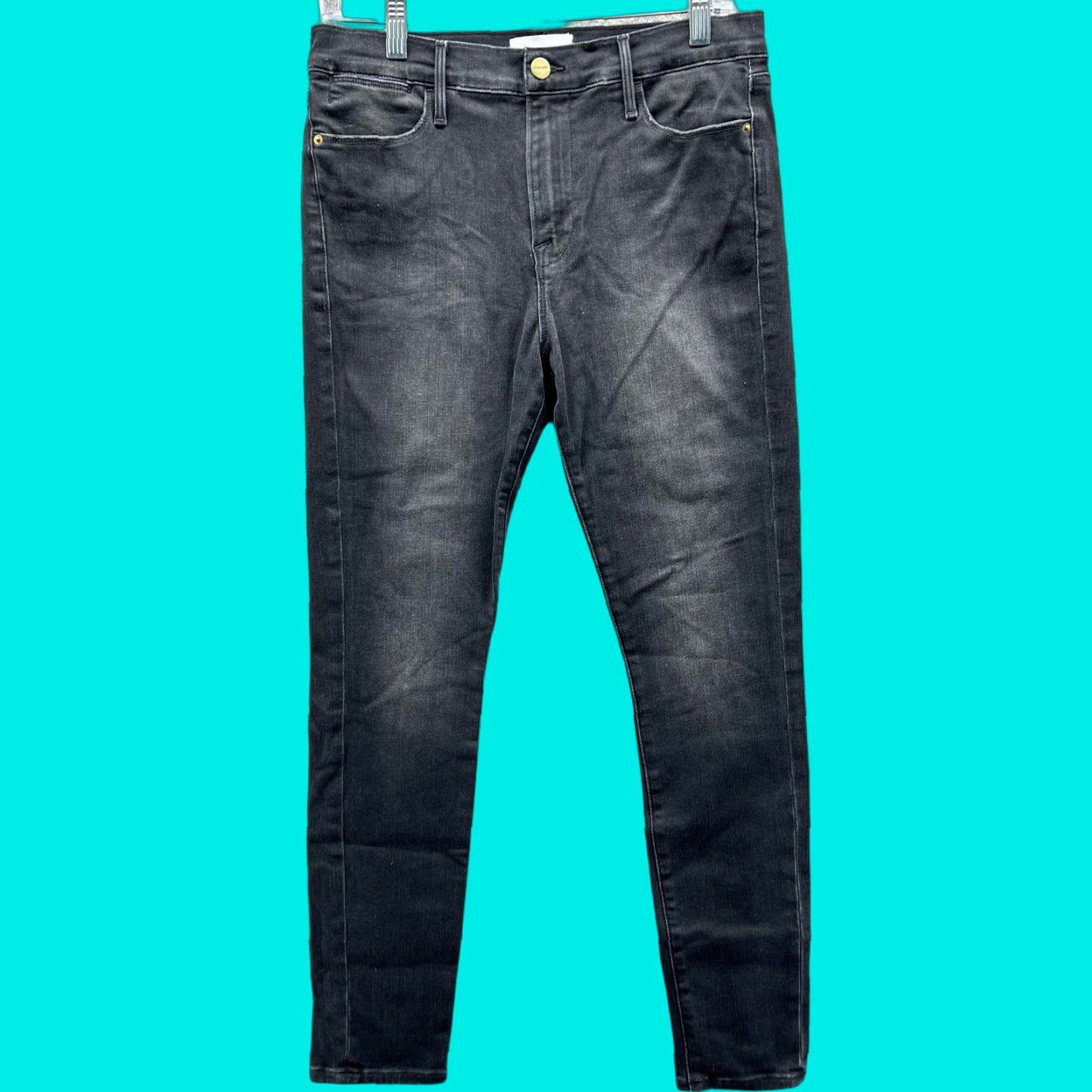 Frame VINTAGE FRAME Le High Skinny Jeans Womens 29 Charcoal Condor High Rise Stretch Denim? Size 29" - 1 Thumbnail