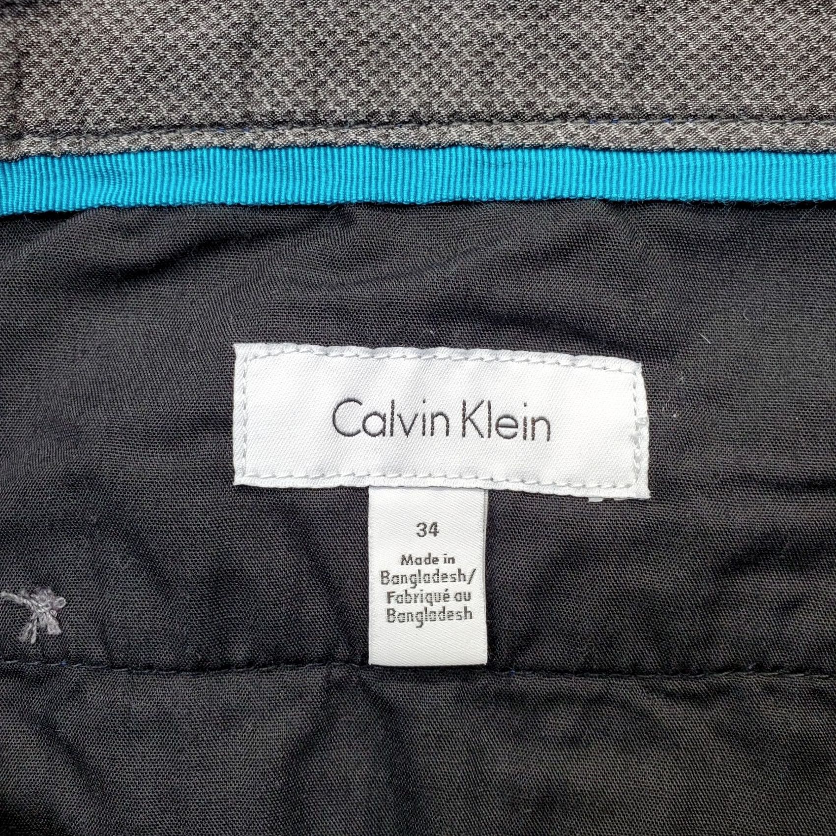 Calvin Klein Calvin Klein Mens Chino Shorts 34 Multi Plaid Flat Front Mid Rise Slash Pockets Size US 34 / EU 50 - 6 Thumbnail