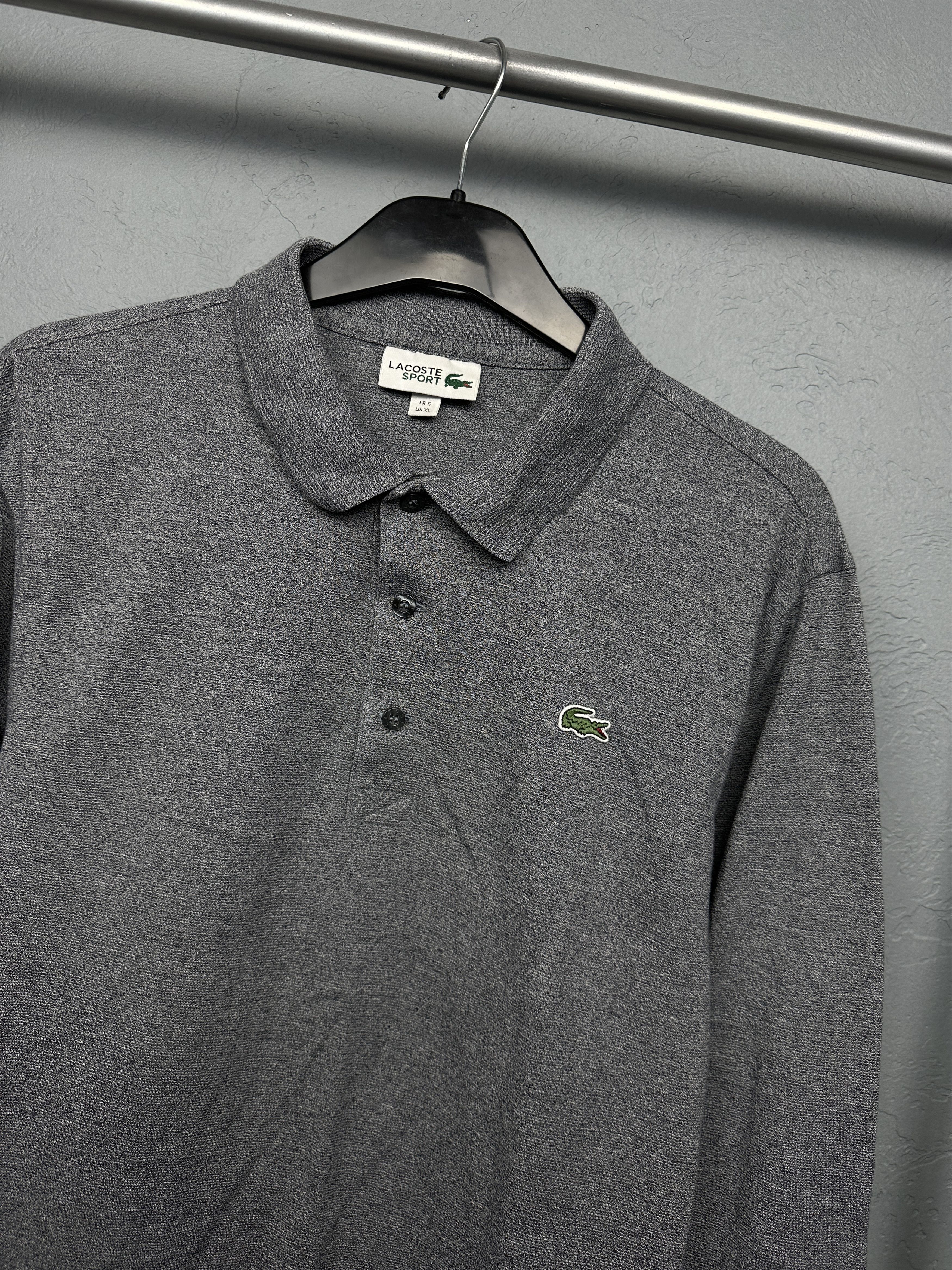Lacoste × Vintage Lacoste Vintage Mens Long Sleeve Polo Shirt Size US XL / EU 56 / 4 - 2 Thumbnail