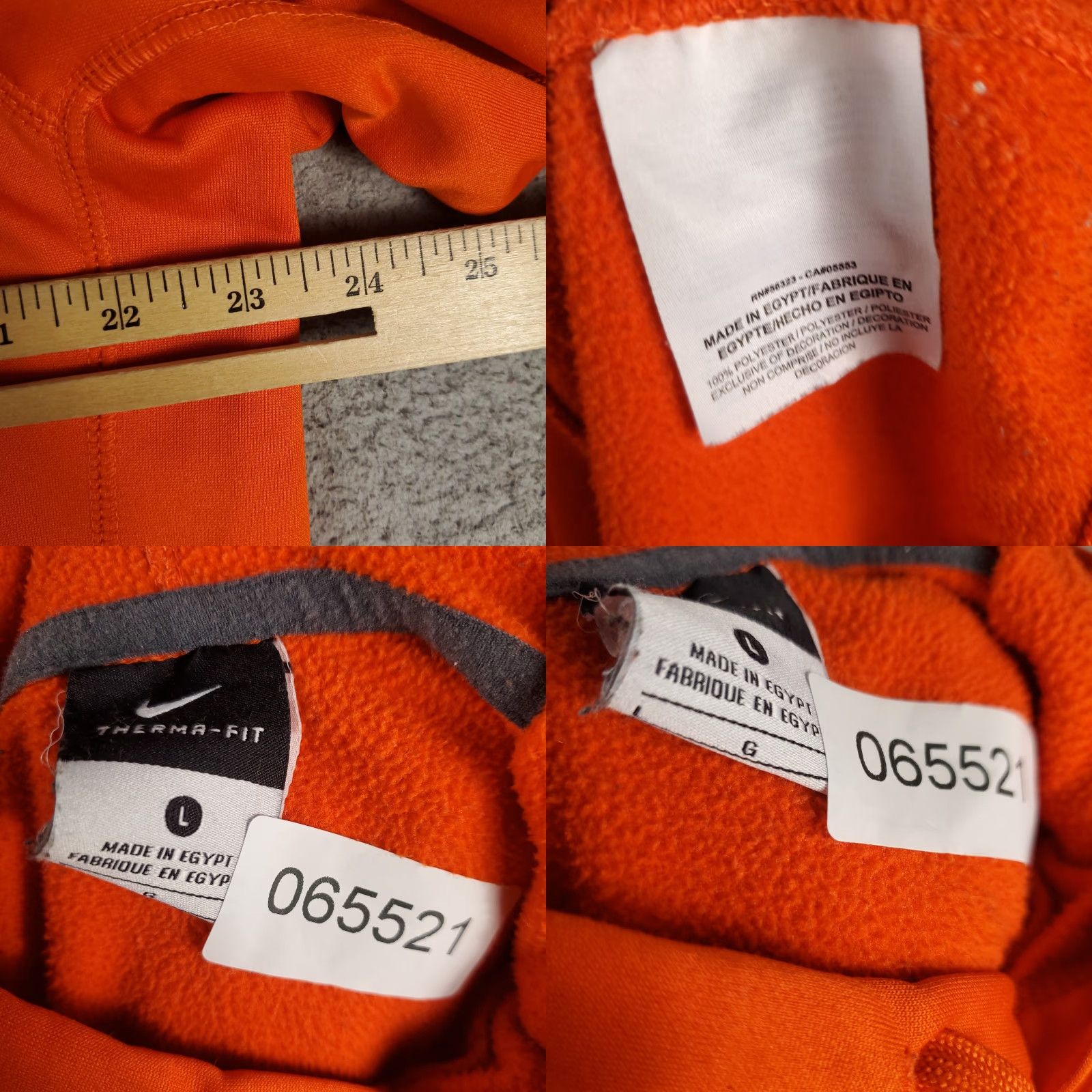 Nike Nike Pullover Hoodie Mens Large Size Sweater Sweatshirt Orange Therma Fit Mock Neck LogO? Size US L / EU 52-54 / 3 - 8 Thumbnail