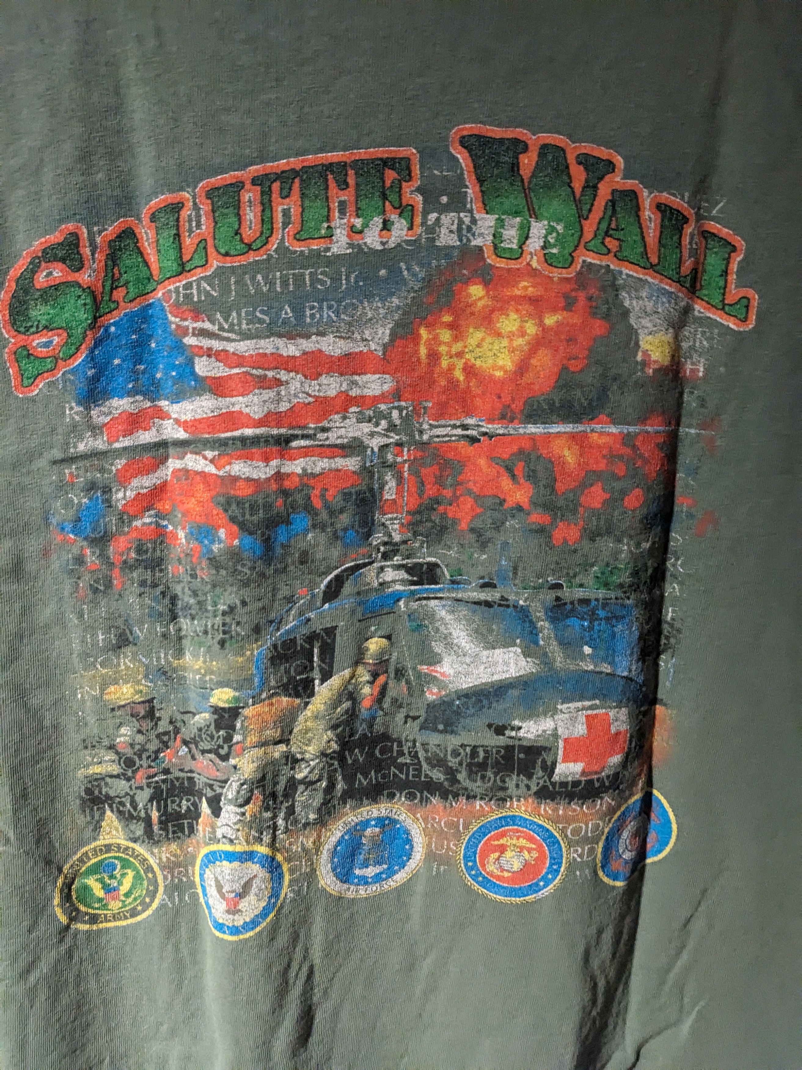 Harley Davidson × Vintage Vintage Rolling Thunder Motorcycle Veterans POW T-Shirt Size US XL / EU 56 / 4 - 6 Thumbnail