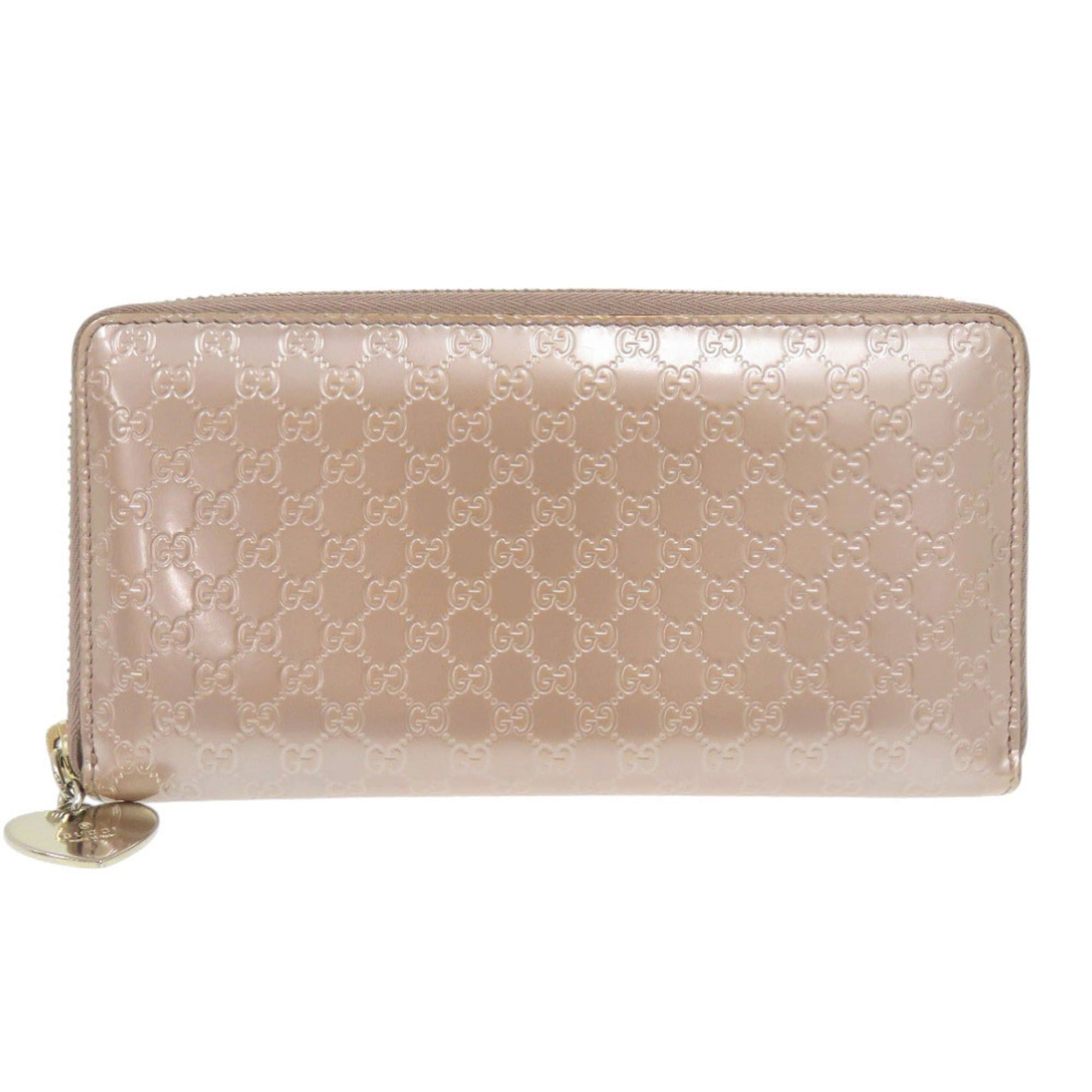 Gucci Gucci Micro Guccissima 308260 Enamel Pink Long Wallet 1052 Size ONE SIZE - 1 Thumbnail