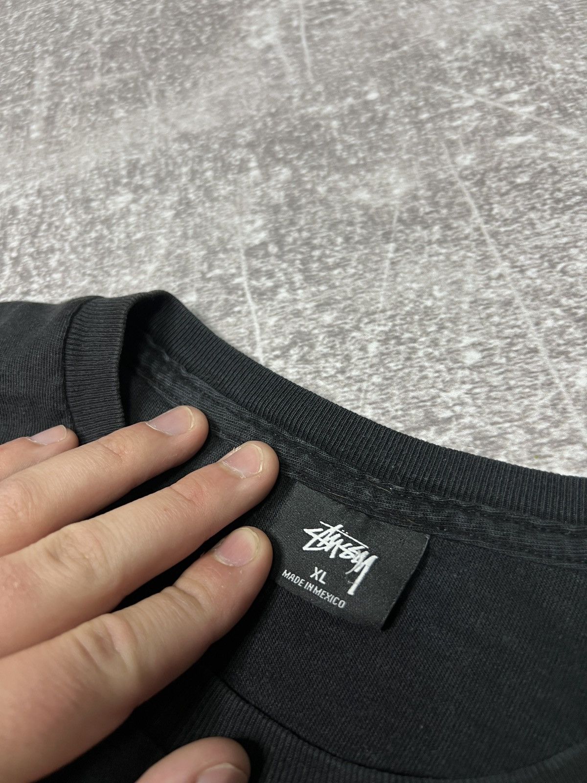 Stussy Stussy Stock Logo Big Print Tee Black Size XL Size US XL / EU 56 / 4 - 5 Thumbnail