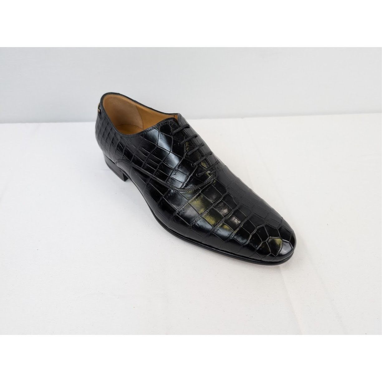 Gucci o1rshd1 Croco Niloticus Shoes in Black Size US 10.5 / EU 43-44 - 3 Thumbnail