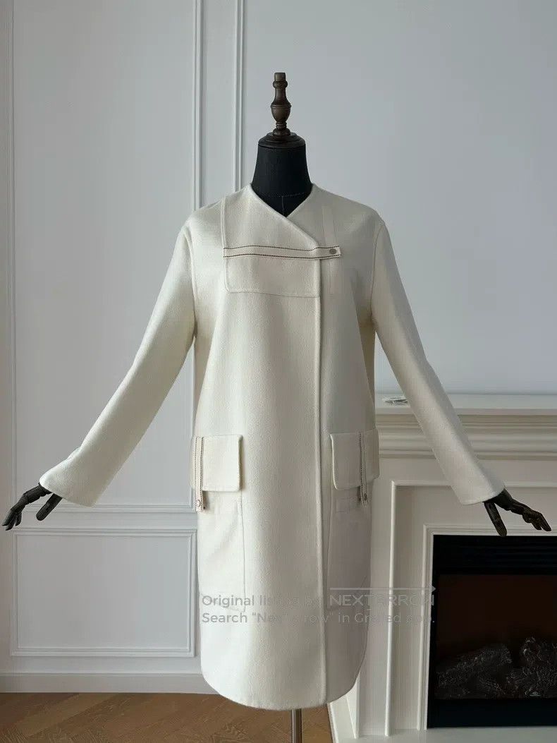 Other Hermes FW20 Solid Color Casual Waist Long Sleeve Coat, Mil Size 4XL / US 24-26 - 2 Thumbnail