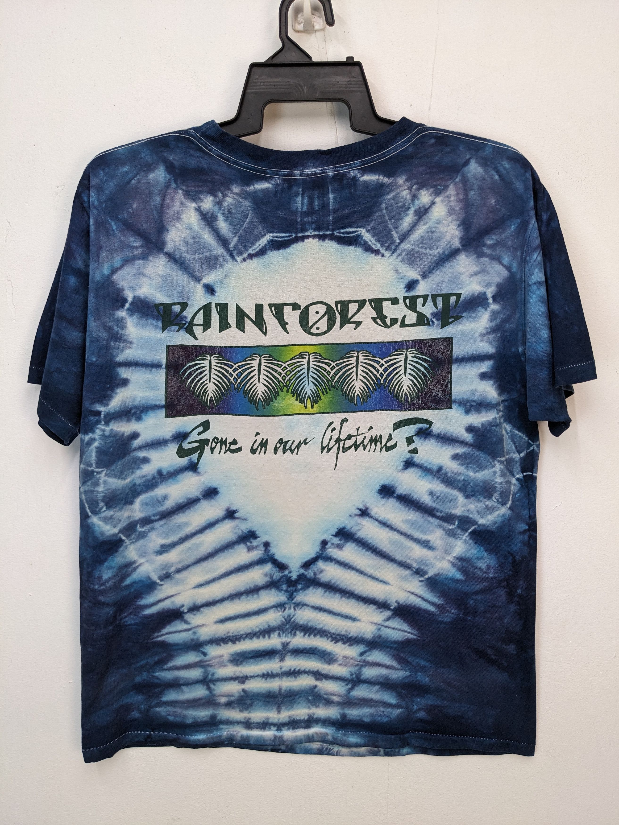 Band Tees VINTAGE 1987 GRETEFUL DEAD RAIN FOREST TYE DYE TSHIRT Size US L / EU 52-54 / 3 - 2 Thumbnail