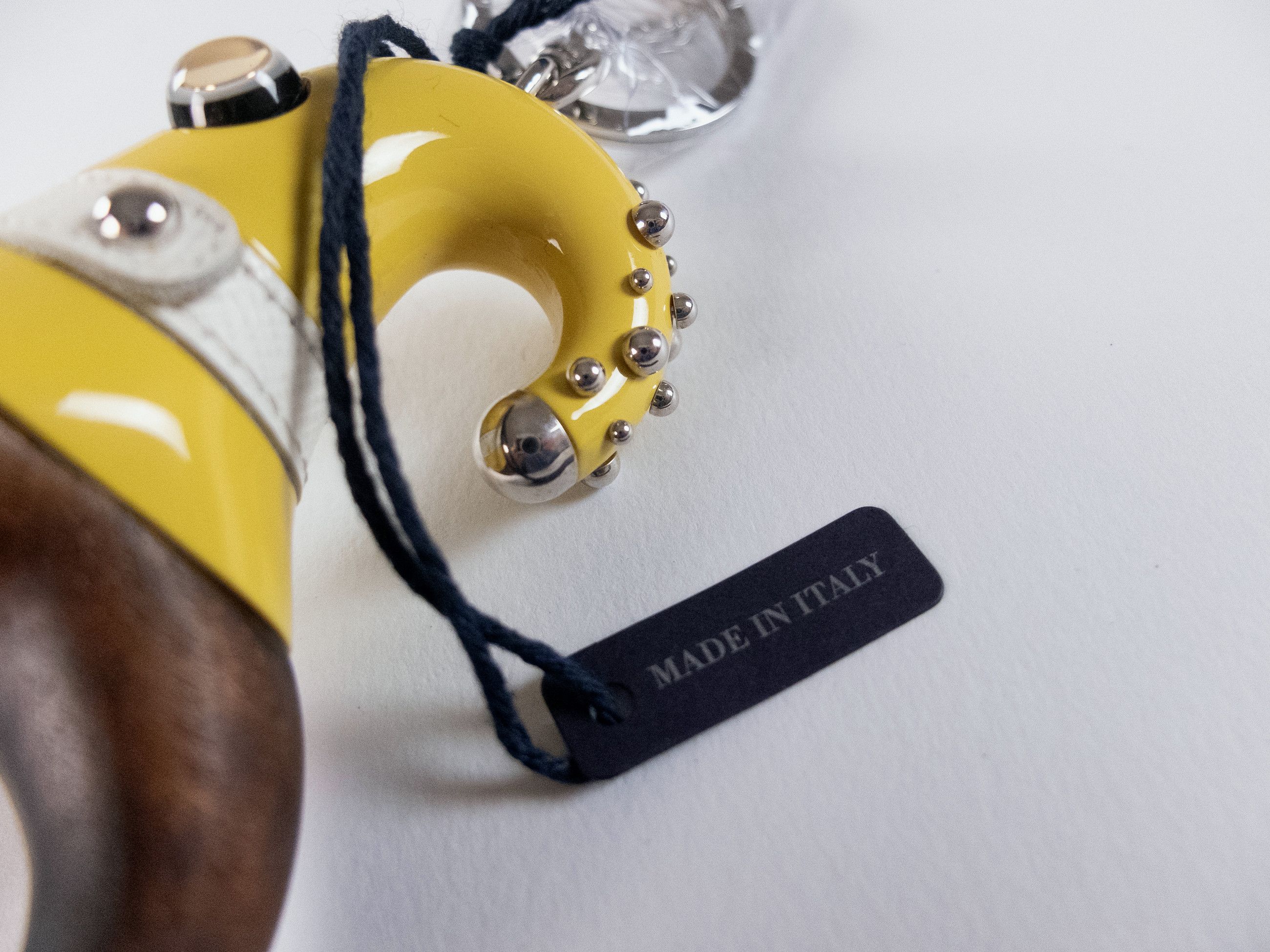 Prada PRADA Pradamalia Fiddle leather & wood robot keyring charm Size ONE SIZE - 6 Thumbnail