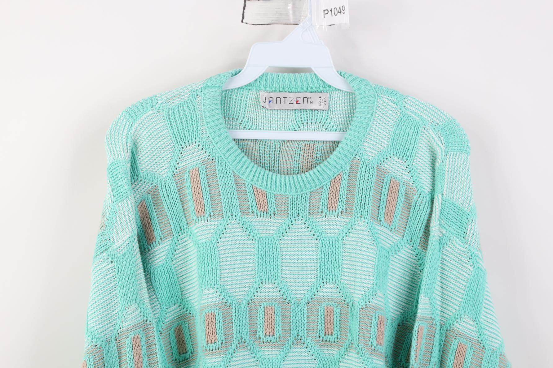 Vintage Vintage 90s Streetwear Ribbed Knit Crewneck Sweater USA Size US M / EU 48-50 / 2 - 2 Thumbnail