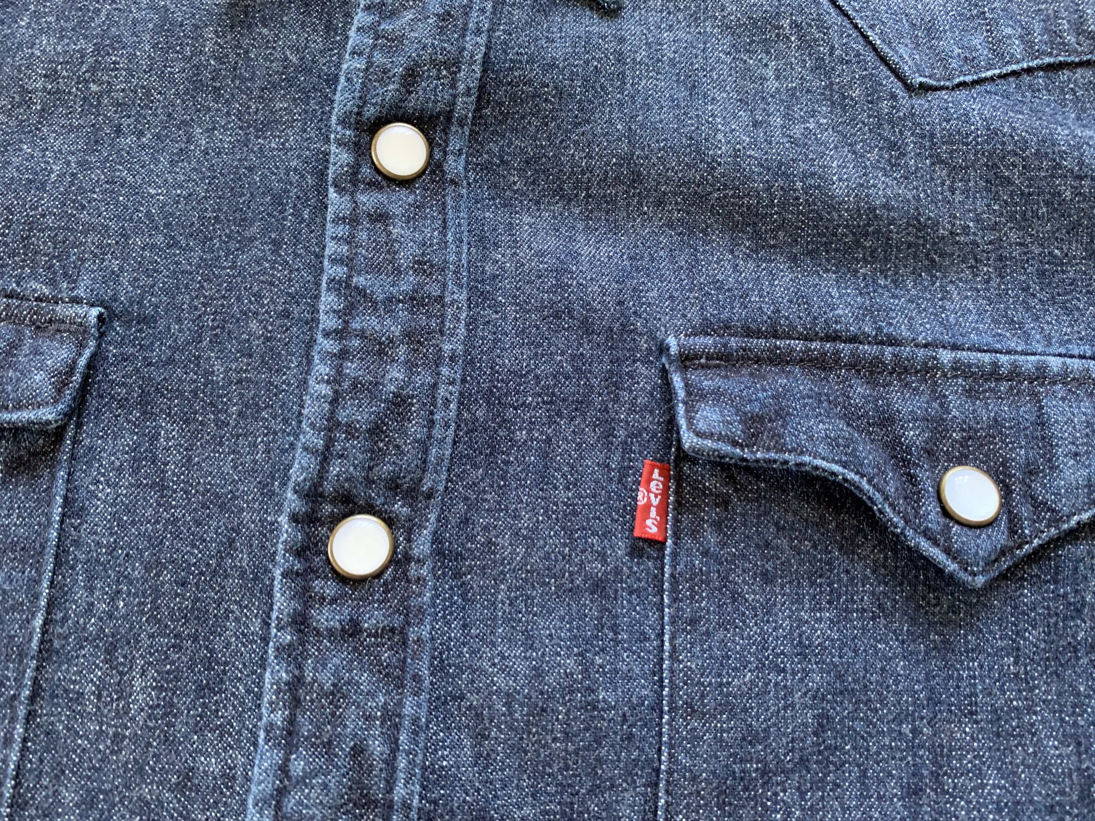 Levi's × Levi's Vintage Clothing × Vintage Levis Mens Denim Button Up Blue Jeans Shirt Size US M / EU 48-50 / 2 - 6 Thumbnail