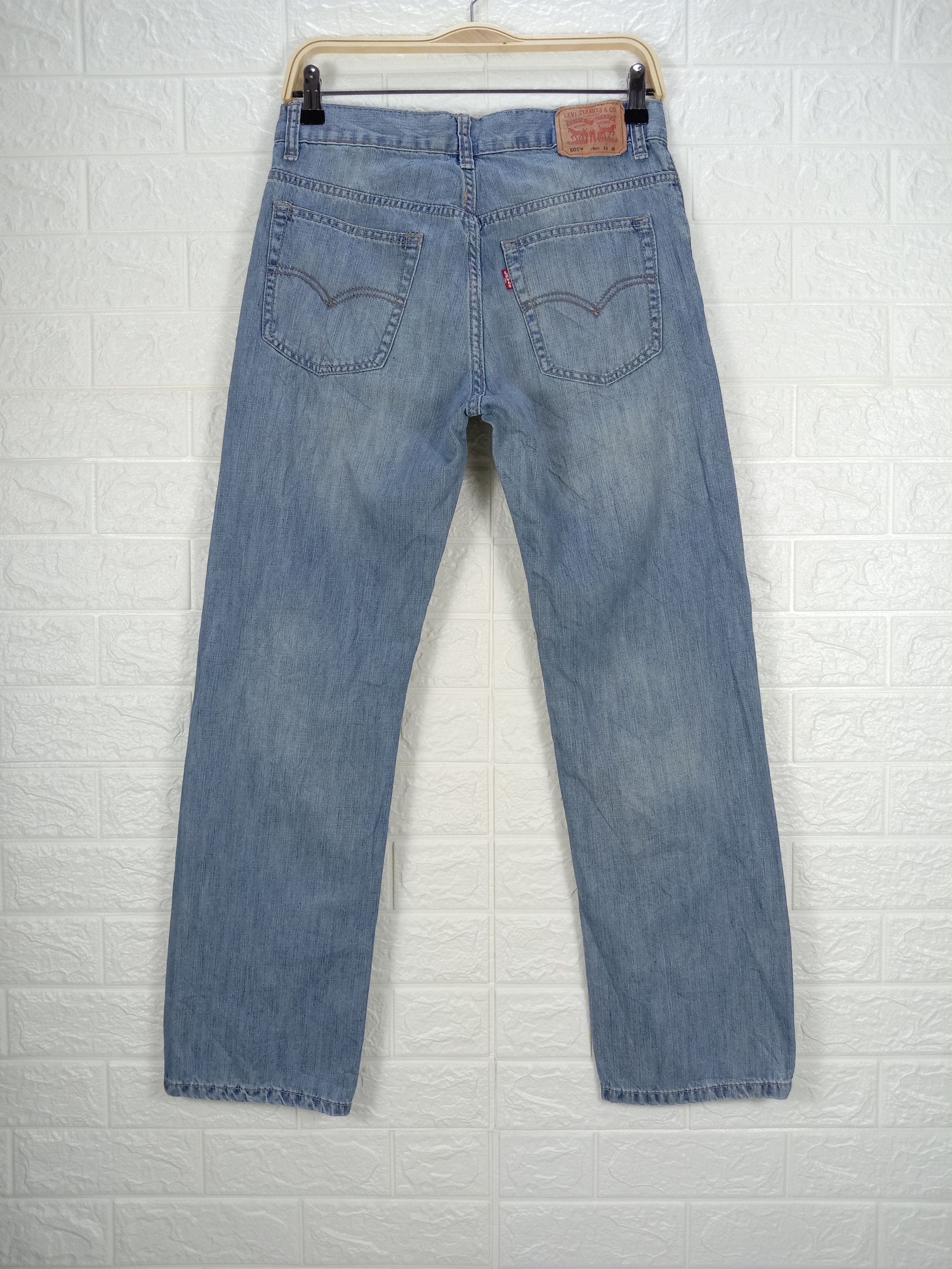 Levi's Vintage Levi's 505 Jeans Blue Wash Straight Leg Denim Size 28" / US 6 / IT 42 - 5 Thumbnail