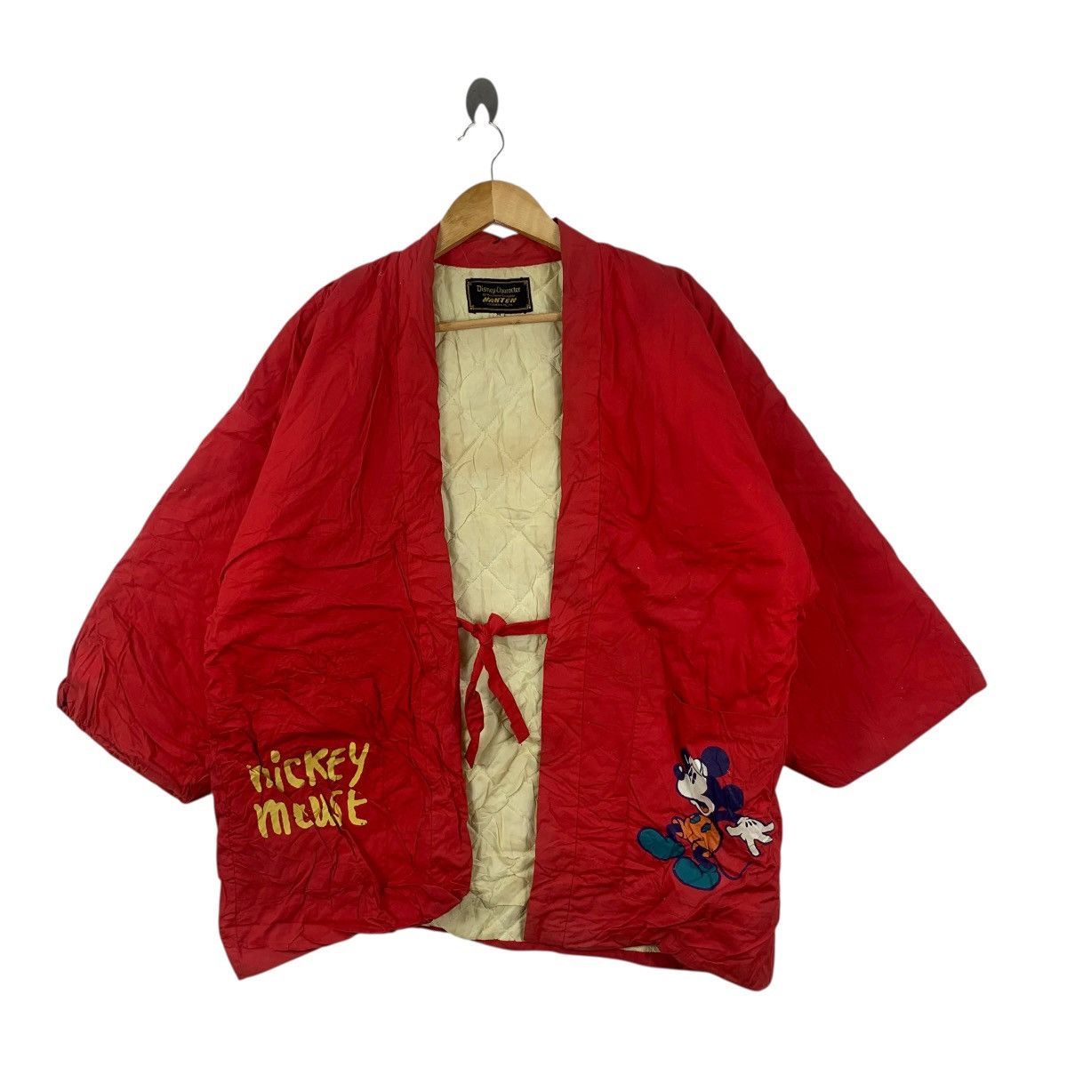 Disney Vintage DISNEY MICKEY MOUSE Kimono Japan Quilted Jacket Coat Size M / US 6-8 / IT 42-44 - 3 Thumbnail
