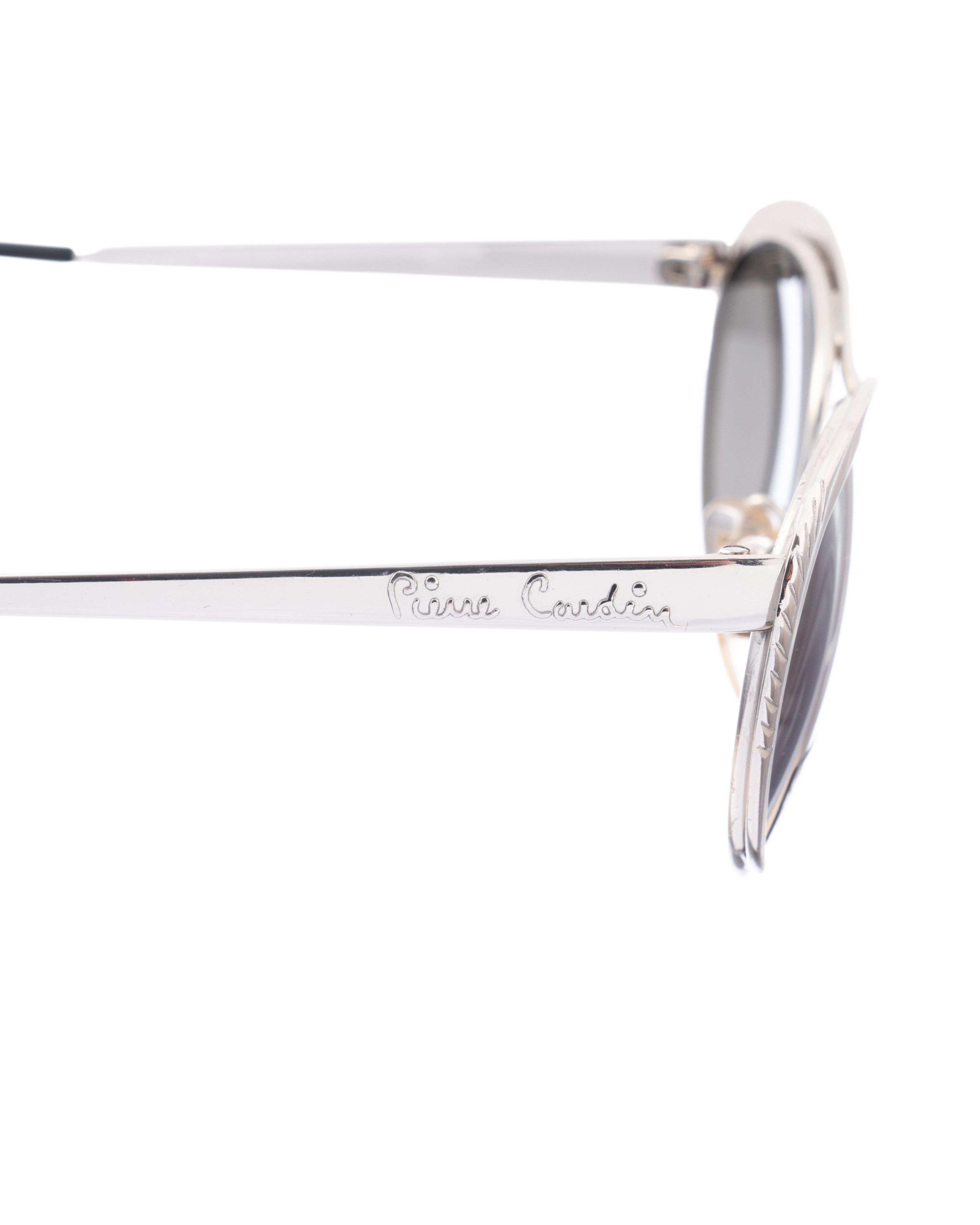Pierre Cardin Pierre Cardin 00s Silver Cat Eye Sunglasses Size ONE SIZE - 2 Thumbnail