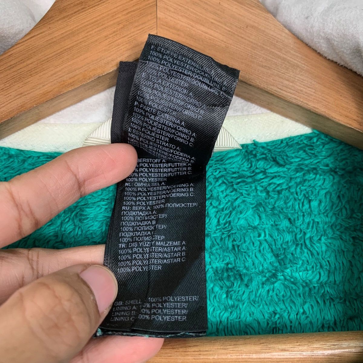 The North Face THE NORTH FACE Embroidery Logo Green Fleece Jacket #0239-C11 Size S / US 4 / IT 40 - 18 Thumbnail