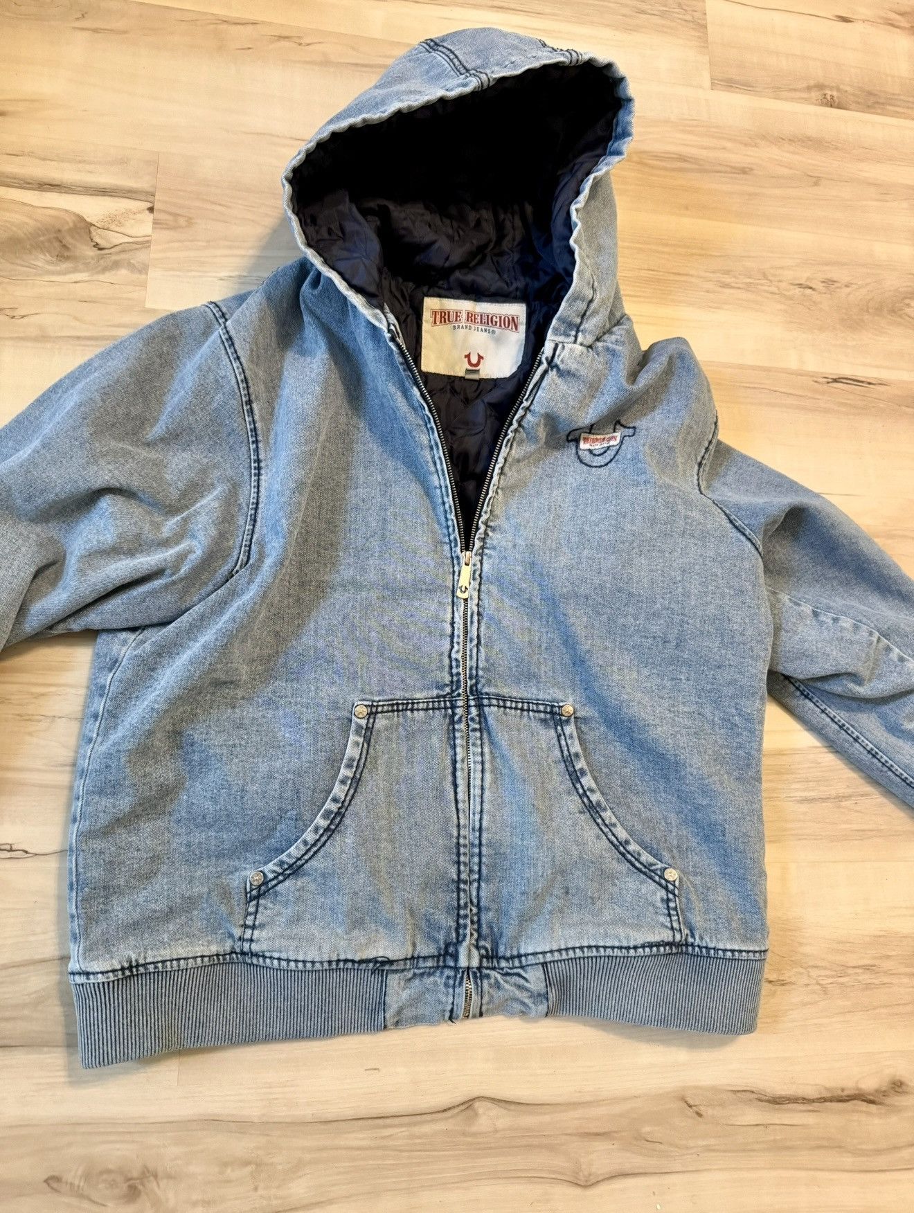 True Religion True Religion Denim Hoodie Size US XXL / EU 58 / 5 - 1 Thumbnail