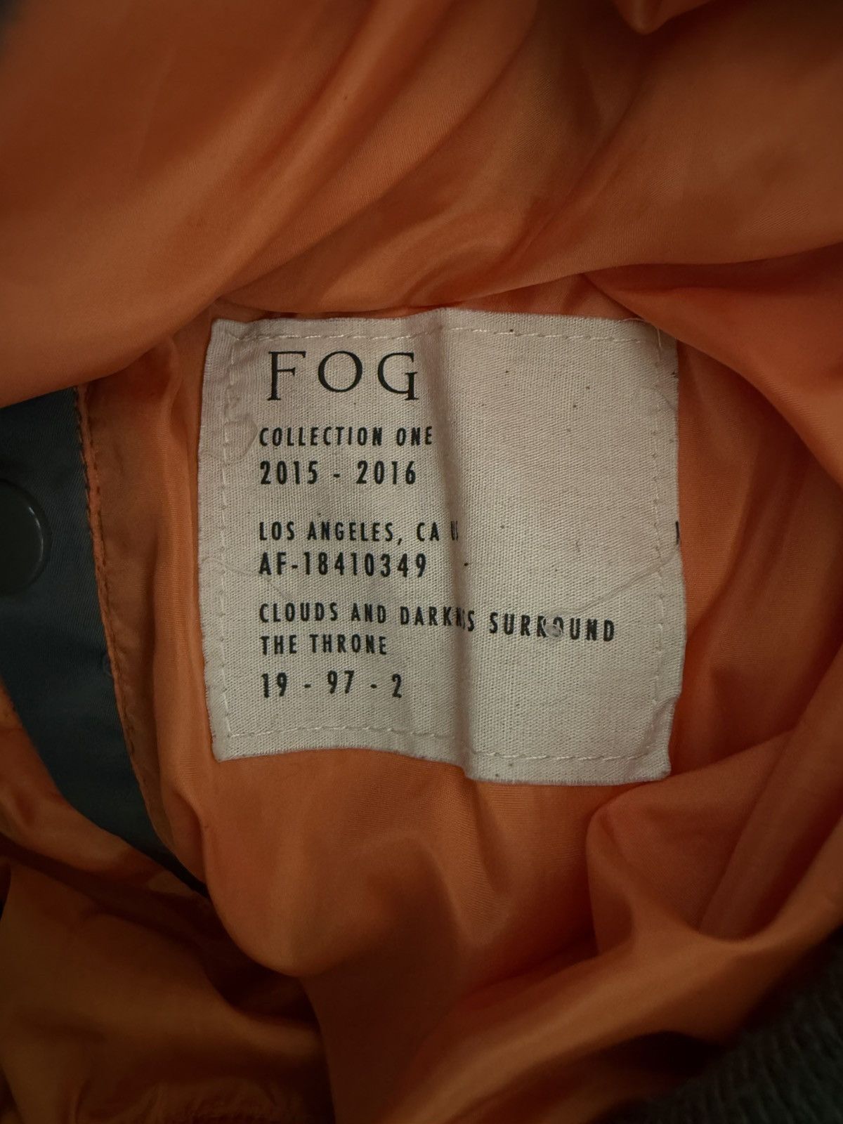 FOG × Fear of God FEAR OF GOD FOG COLLECTION 1 BOMBER Size US XL / EU 56 / 4 - 4 Thumbnail