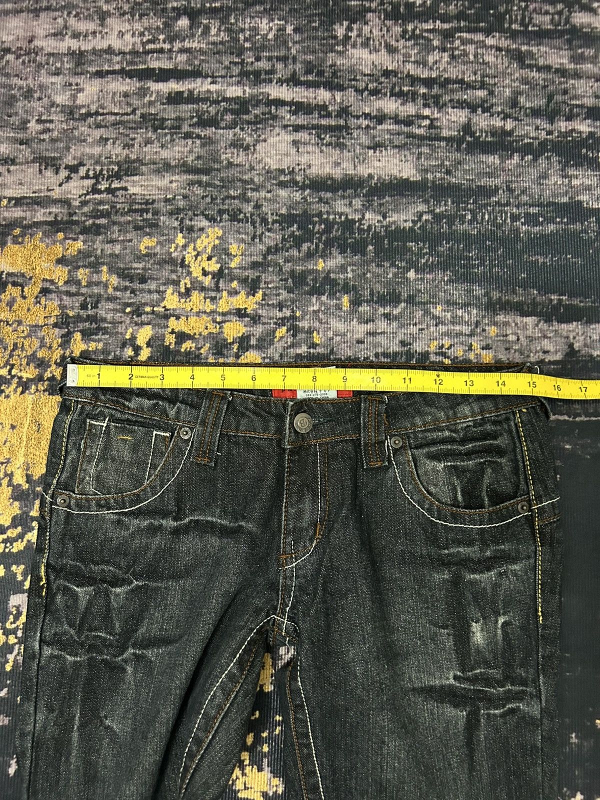 Tornado Mart Vintage PANTOMIME Clau Mark Flare Jeans Size 29" - 15 Thumbnail