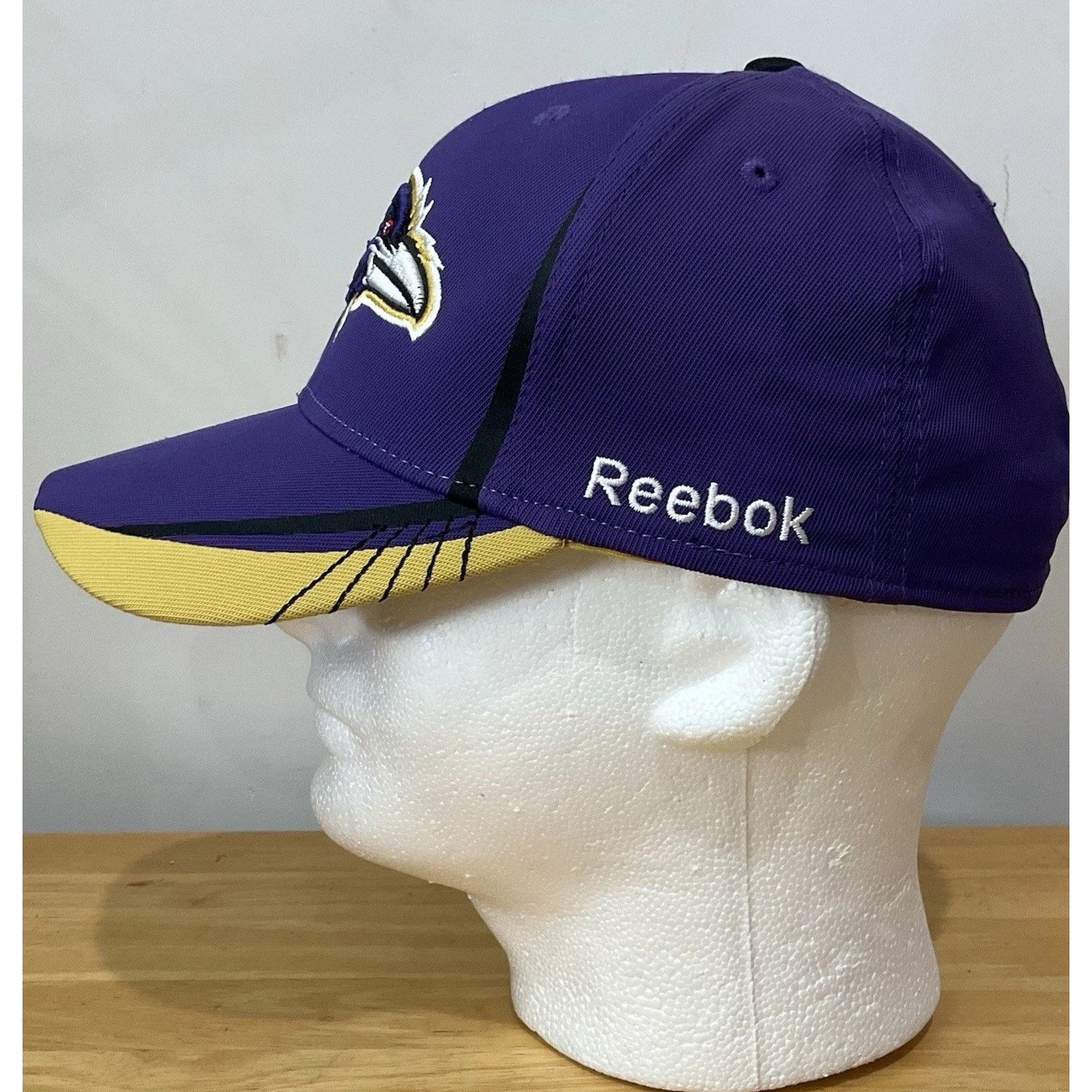 Reebok Vintage Baltimore Ravins Hat Mens Reebok S/M Raised Logo Size ONE SIZE - 2 Thumbnail