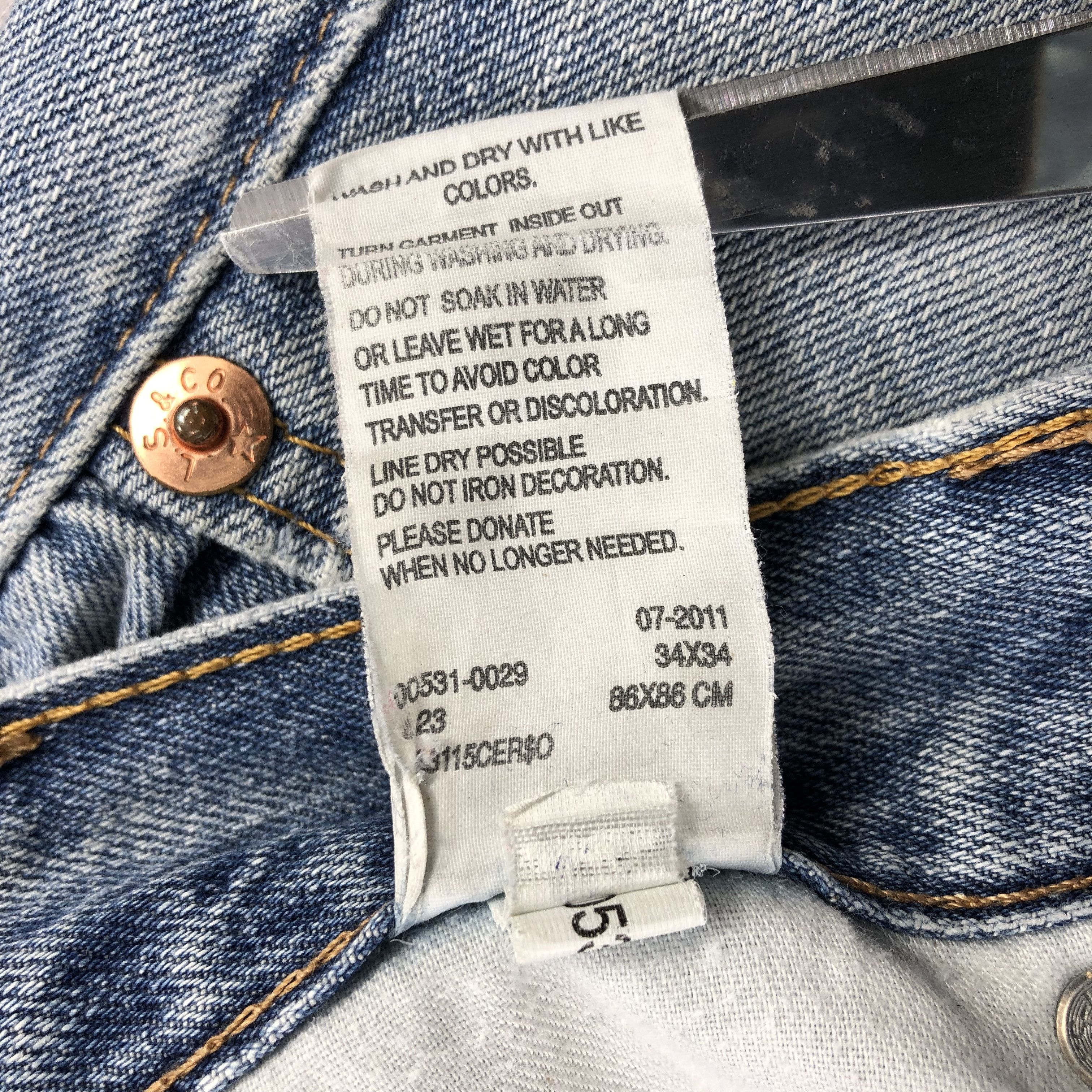 Levi's × Vintage Vintage Light Wash Levis 531 Jeans-JM2162 Size US 34 / EU 50 - 11 Thumbnail