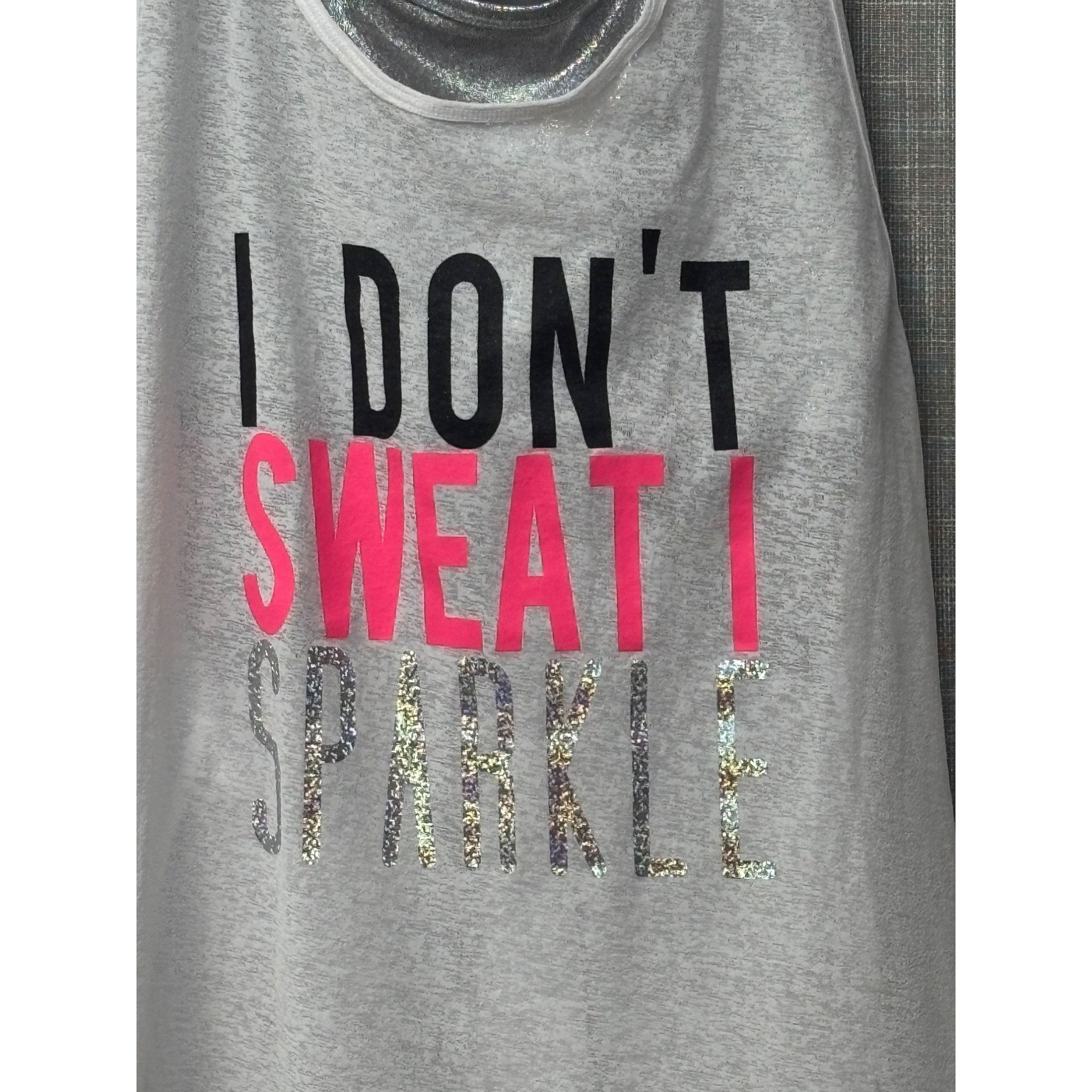 Other Material Girl Active Juniors' Layered-look Graphic Tank Top, Size L / US 10 / IT 46 - 5 Thumbnail