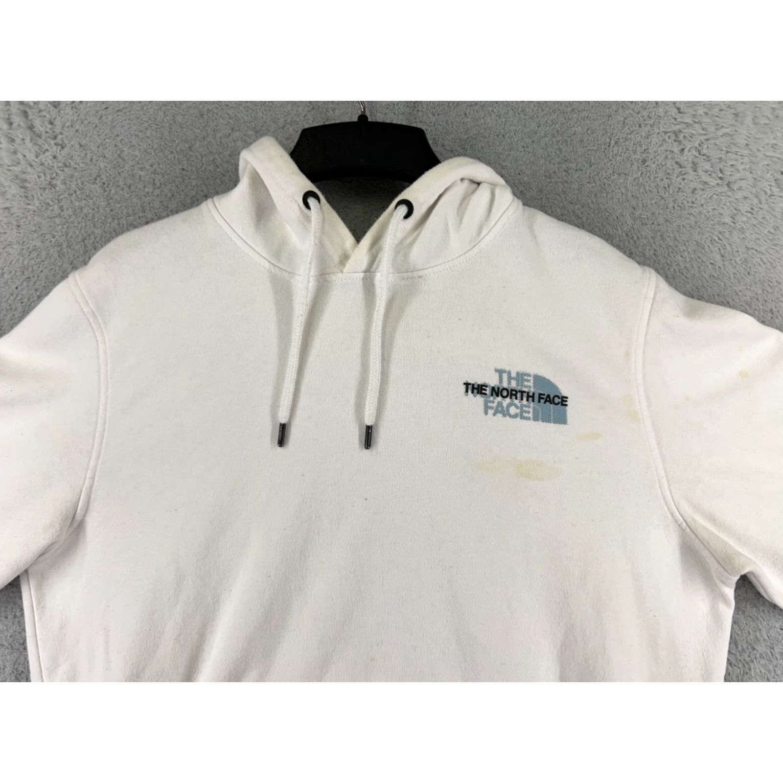 The North Face VINTAGE The North Face Hoodie Mens Pullover Shirt Regular White Cotton Blend Pocket Adult Medium White Logo 90s? Size US M / EU 48-50 / 2 - 4 Thumbnail