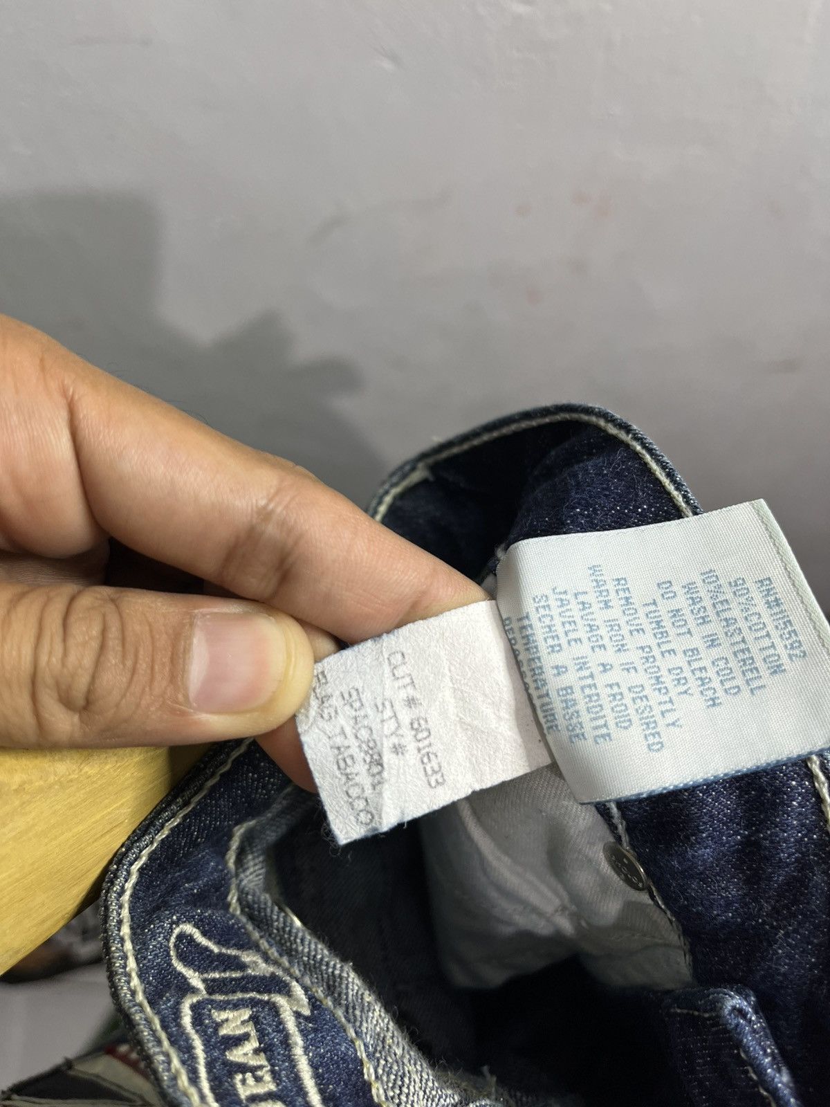 Robins Jeans 2000s robins jean studed leather flag tabacco denim Size US 26 / EU 42 - 10 Thumbnail
